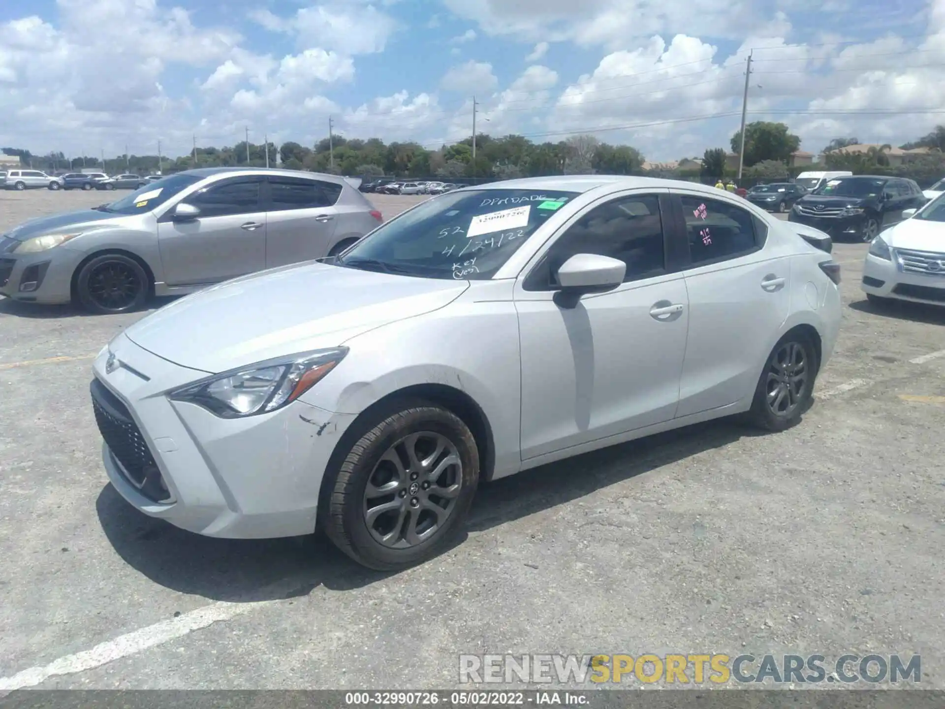 2 Photograph of a damaged car 3MYDLBYV0KY523064 TOYOTA YARIS SEDAN 2019