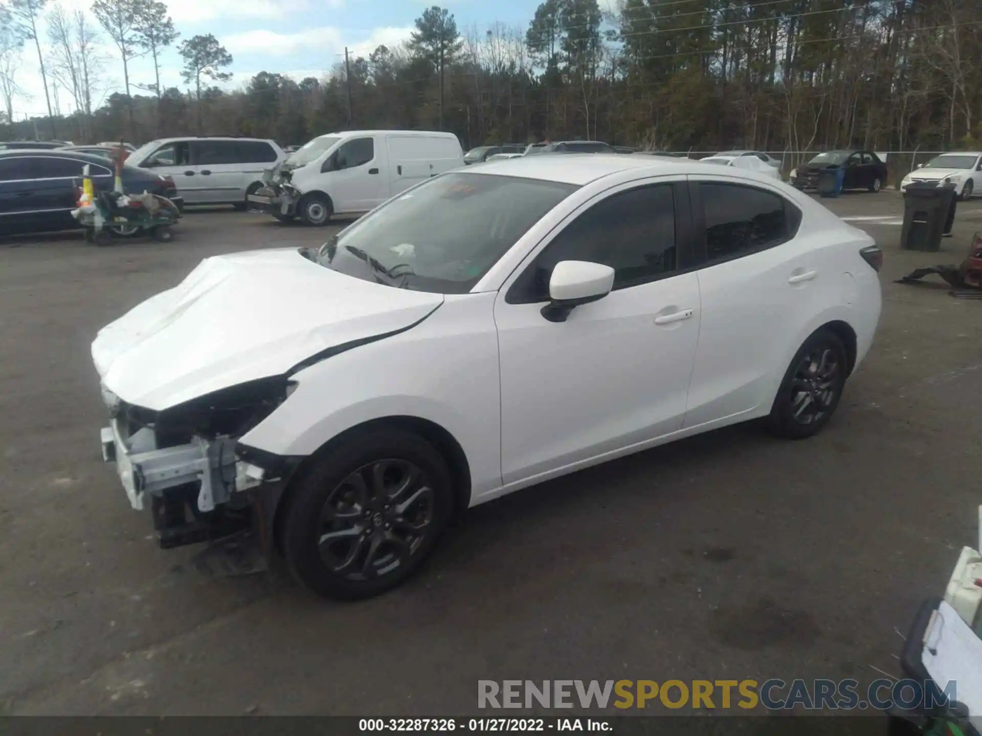 2 Photograph of a damaged car 3MYDLBYV0KY523498 TOYOTA YARIS SEDAN 2019