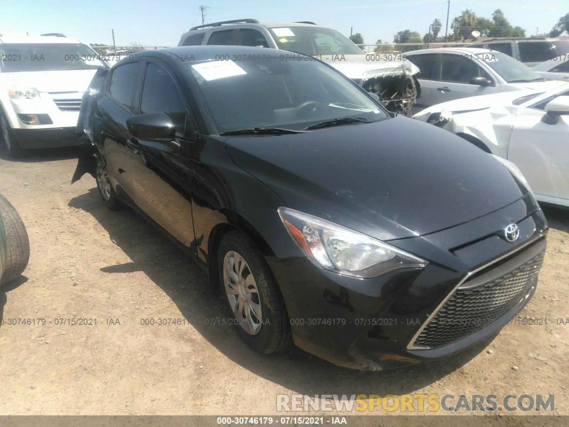 1 Photograph of a damaged car 3MYDLBYV0KY524604 TOYOTA YARIS SEDAN 2019