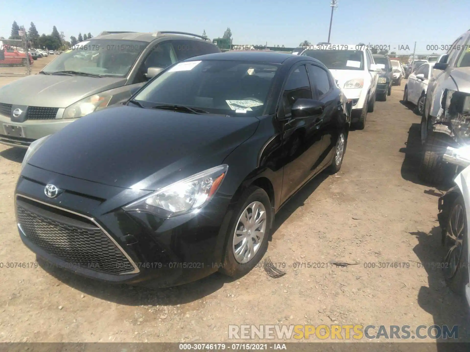 2 Photograph of a damaged car 3MYDLBYV0KY524604 TOYOTA YARIS SEDAN 2019