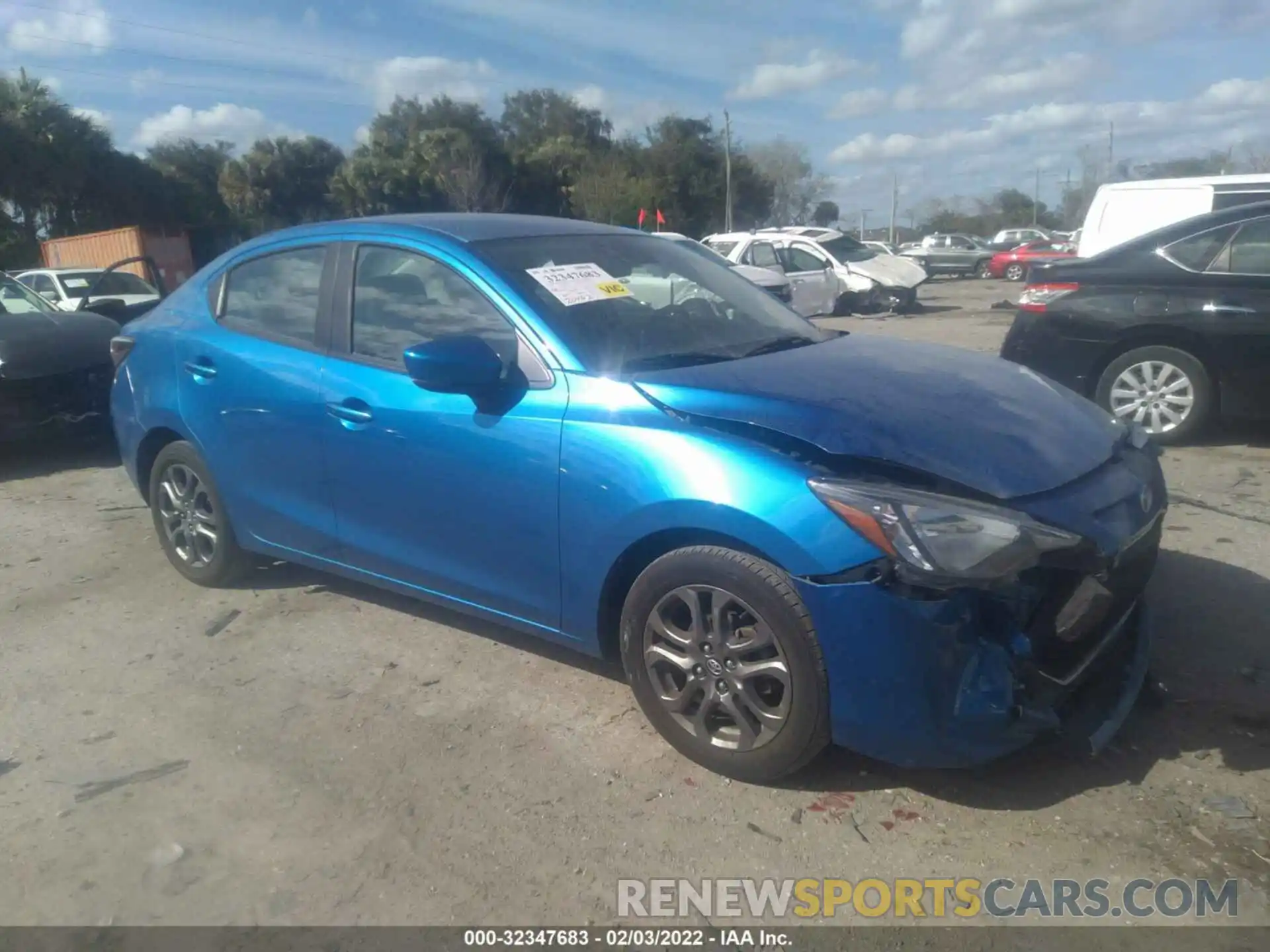 1 Photograph of a damaged car 3MYDLBYV0KY525039 TOYOTA YARIS SEDAN 2019