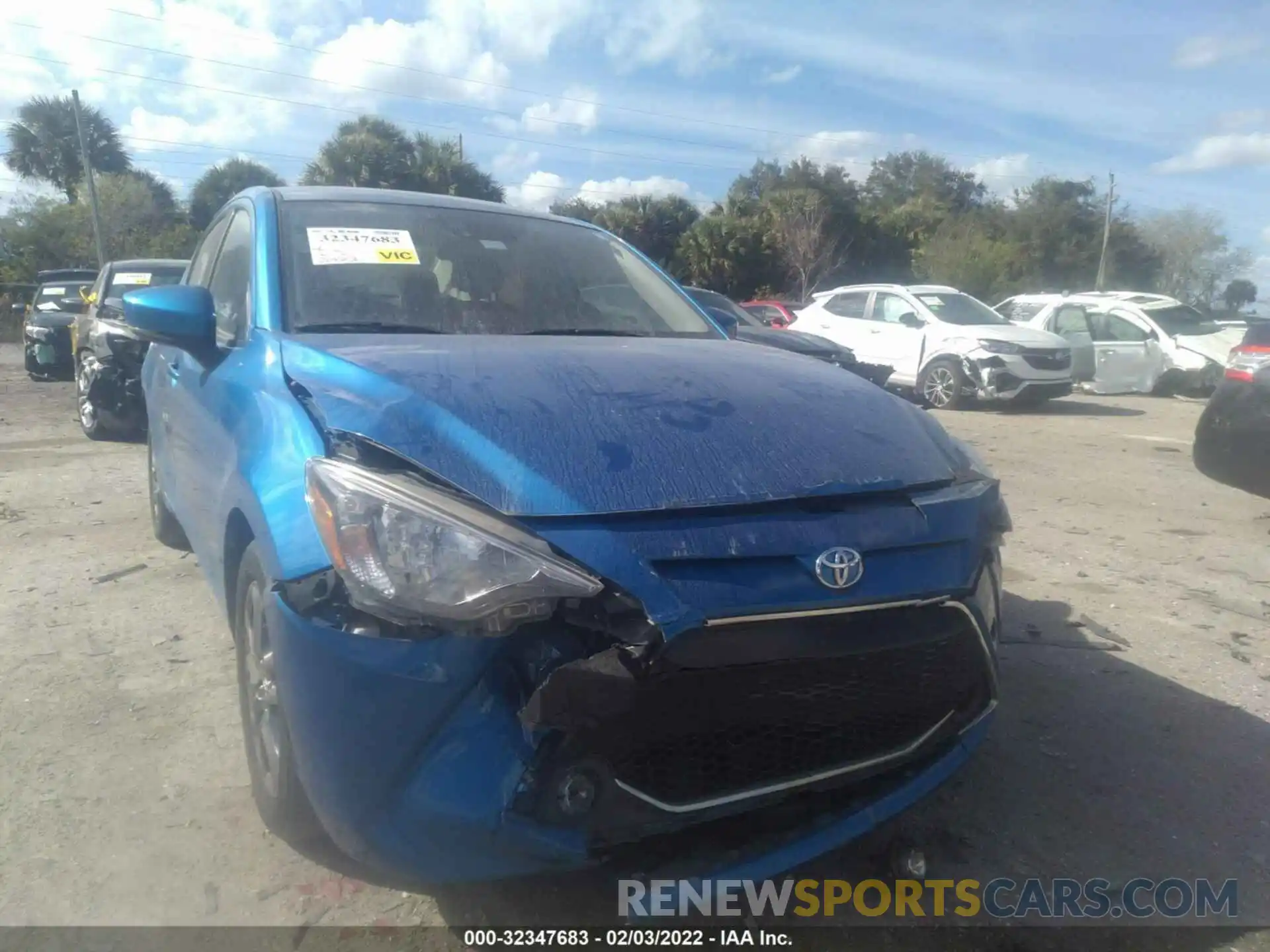 6 Photograph of a damaged car 3MYDLBYV0KY525039 TOYOTA YARIS SEDAN 2019