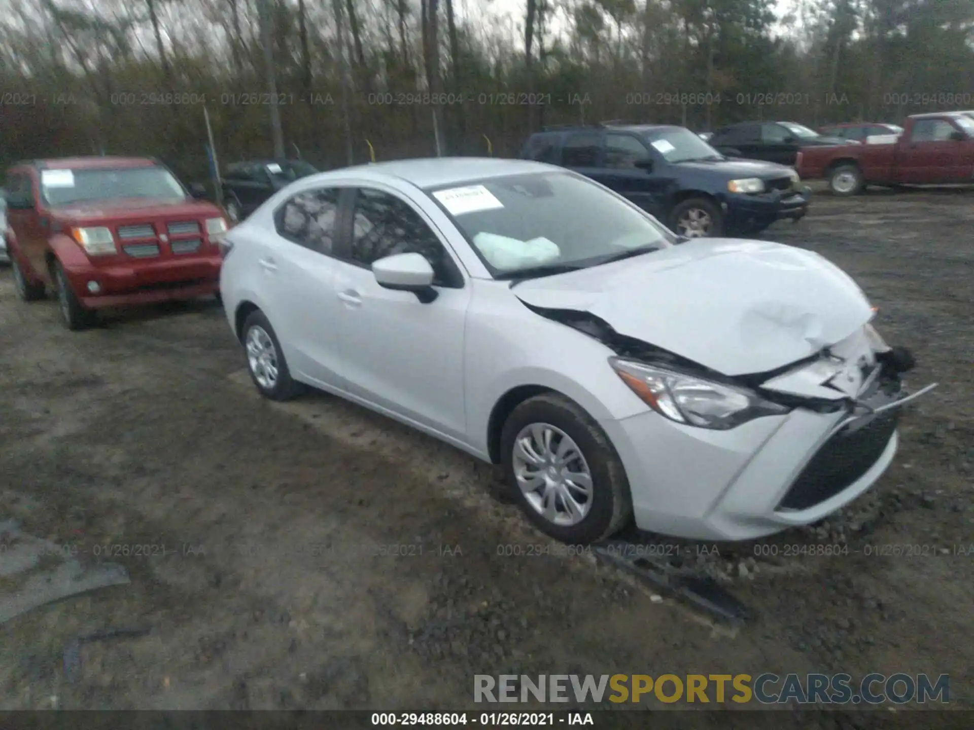 1 Photograph of a damaged car 3MYDLBYV0KY528684 TOYOTA YARIS SEDAN 2019