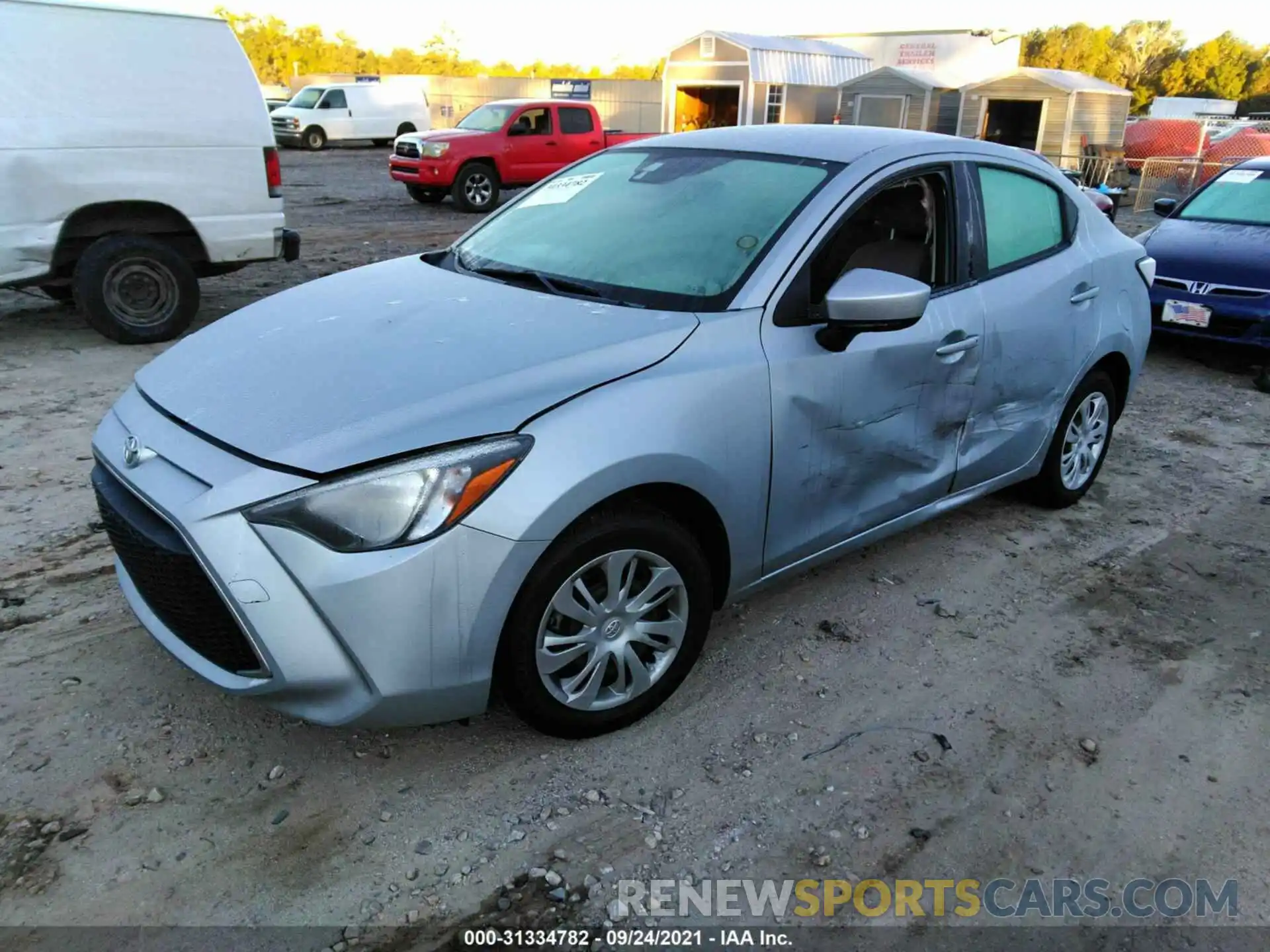 2 Photograph of a damaged car 3MYDLBYV1KY502241 TOYOTA YARIS SEDAN 2019