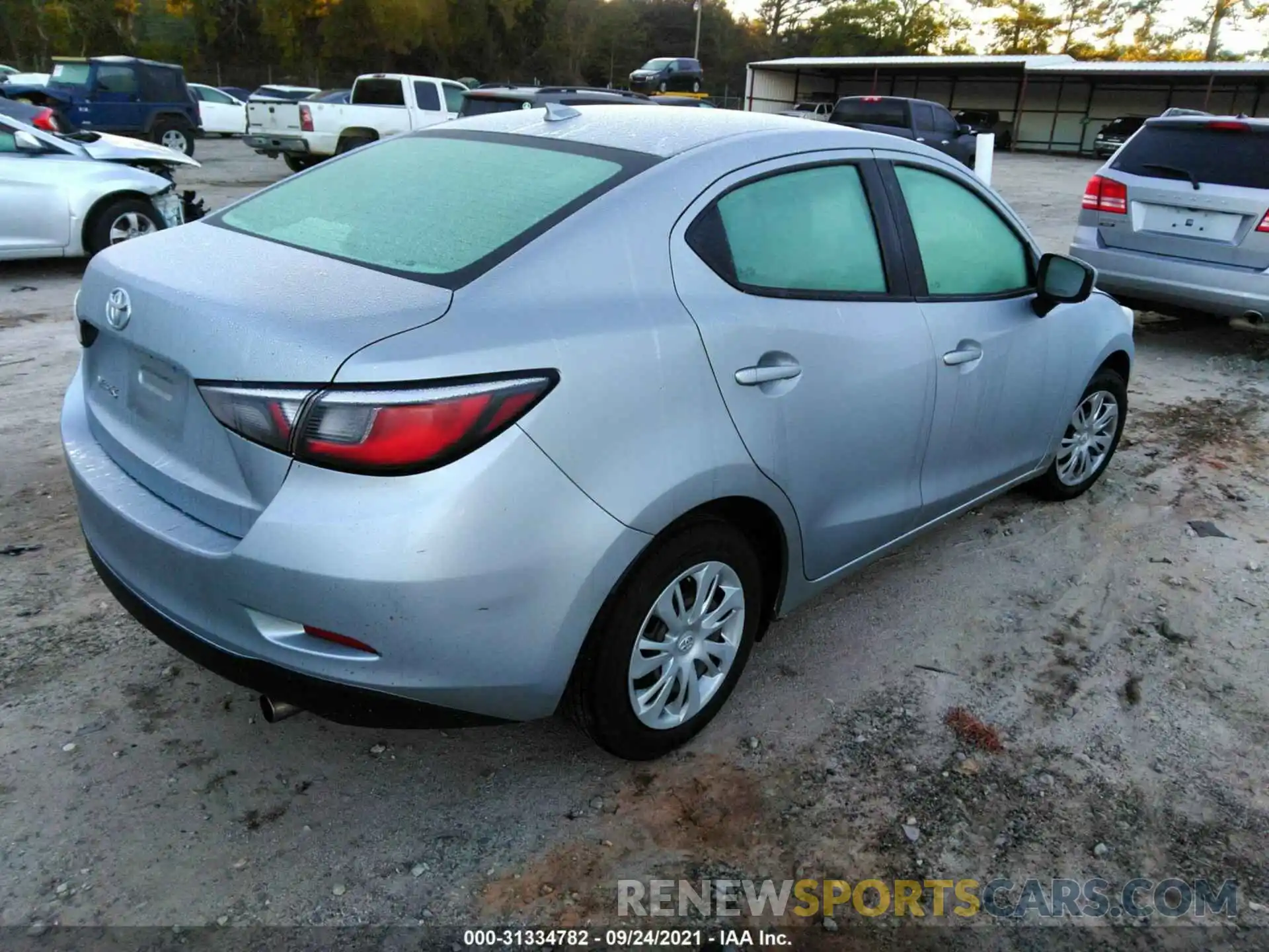 4 Photograph of a damaged car 3MYDLBYV1KY502241 TOYOTA YARIS SEDAN 2019