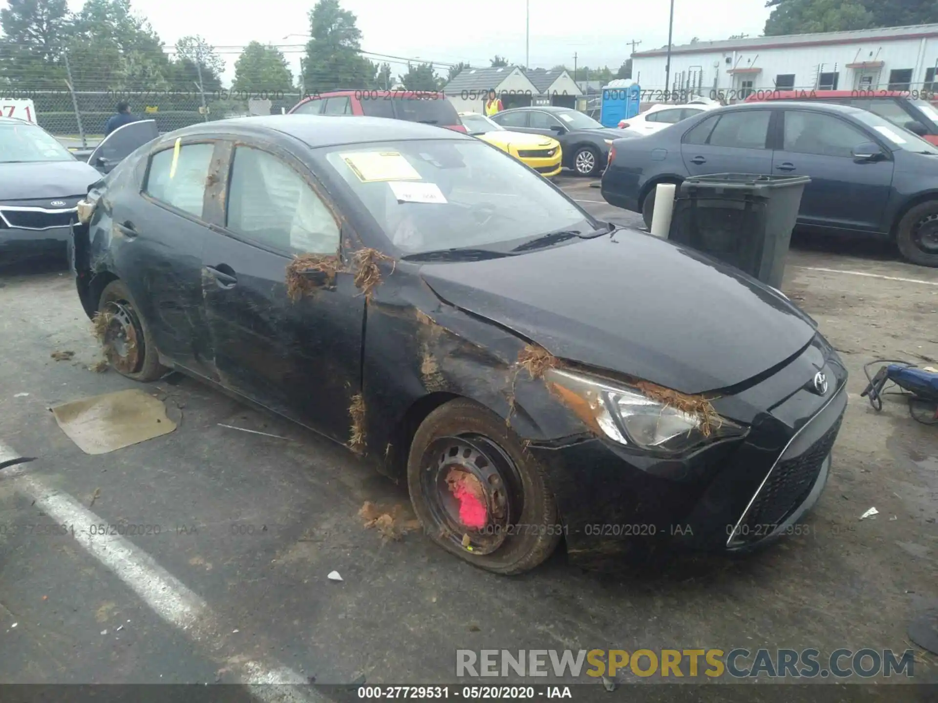 1 Photograph of a damaged car 3MYDLBYV1KY502451 TOYOTA YARIS SEDAN 2019