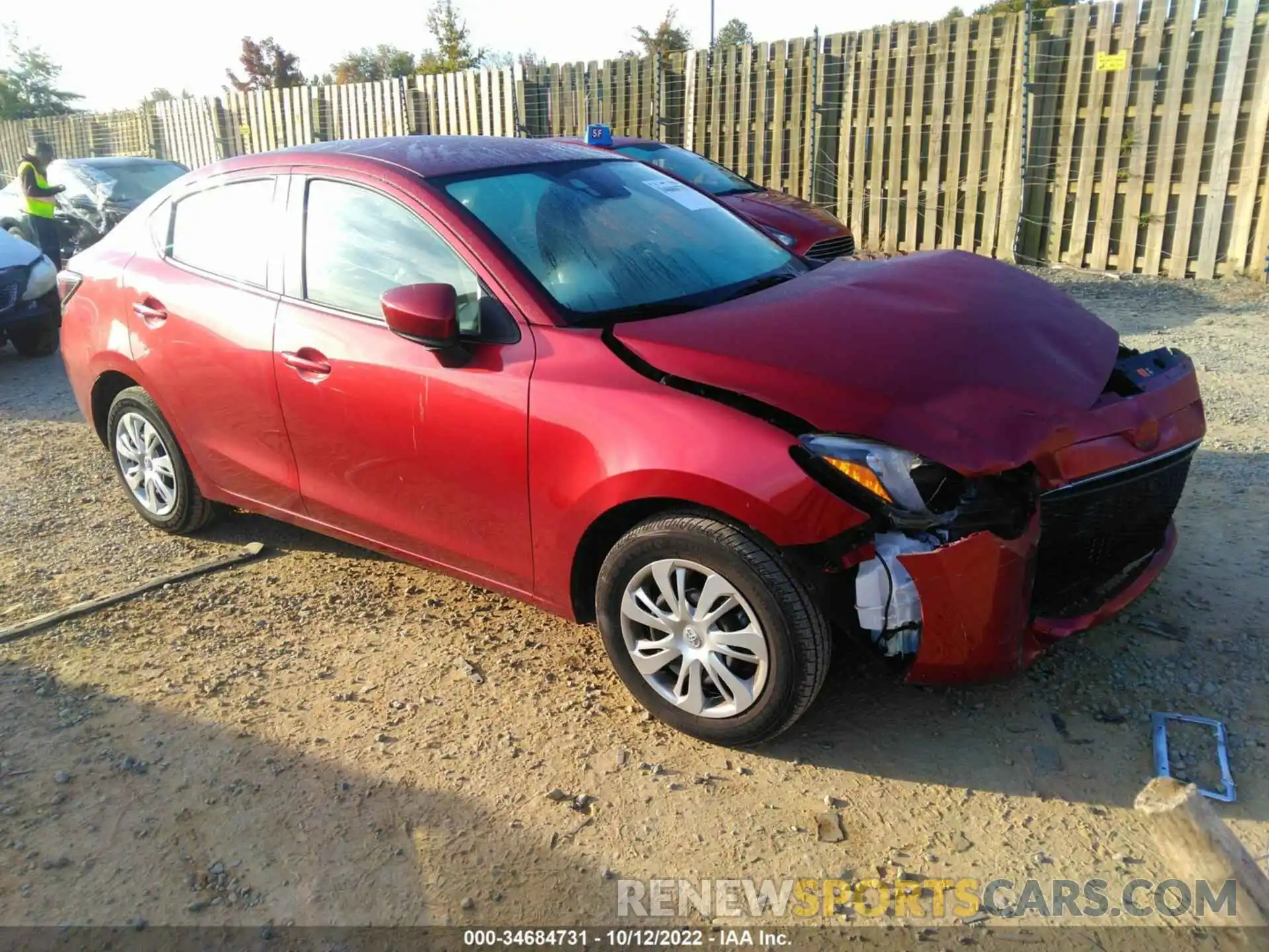 1 Photograph of a damaged car 3MYDLBYV1KY502479 TOYOTA YARIS SEDAN 2019