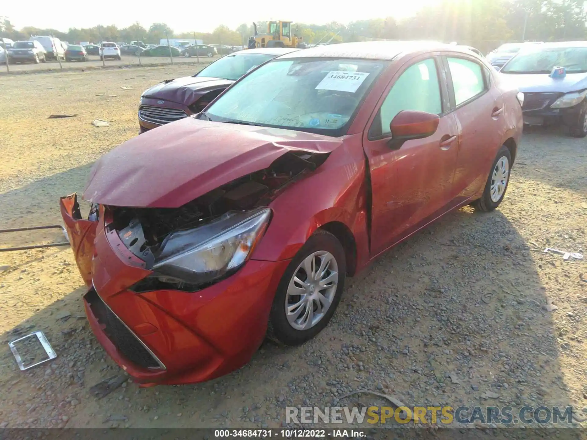 2 Photograph of a damaged car 3MYDLBYV1KY502479 TOYOTA YARIS SEDAN 2019