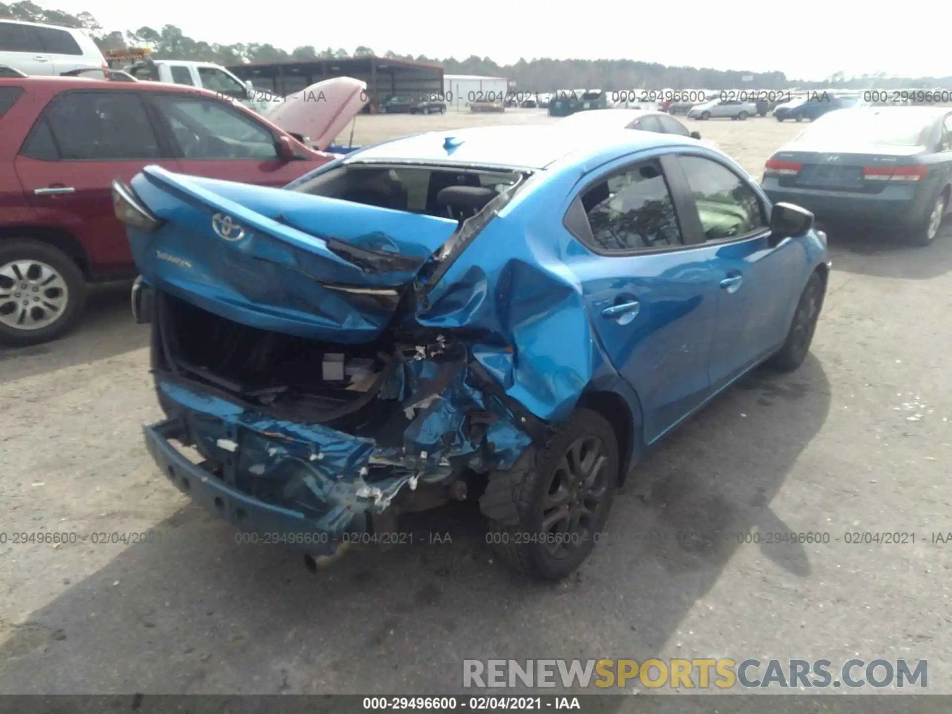 4 Photograph of a damaged car 3MYDLBYV1KY502904 TOYOTA YARIS SEDAN 2019