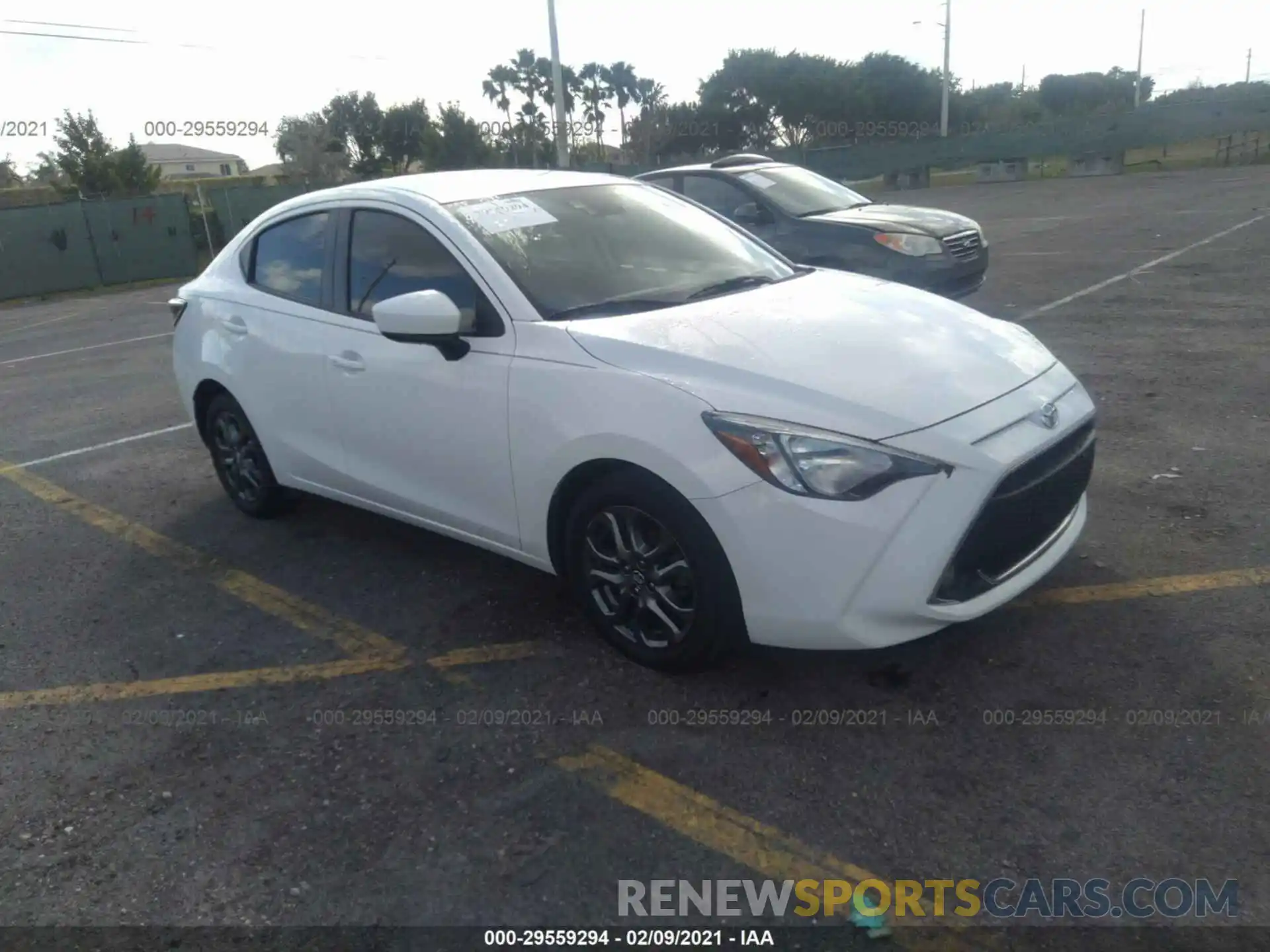 1 Photograph of a damaged car 3MYDLBYV1KY503776 TOYOTA YARIS SEDAN 2019