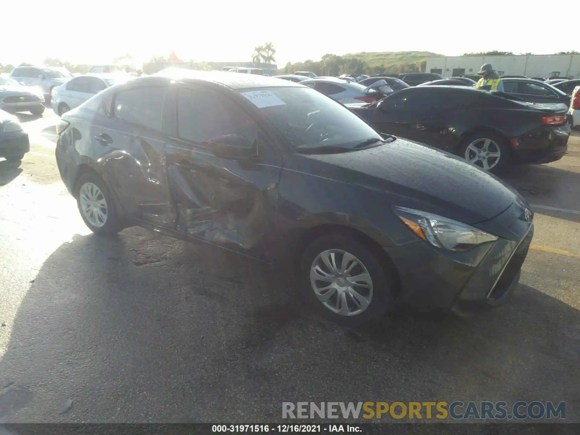 1 Photograph of a damaged car 3MYDLBYV1KY503793 TOYOTA YARIS SEDAN 2019