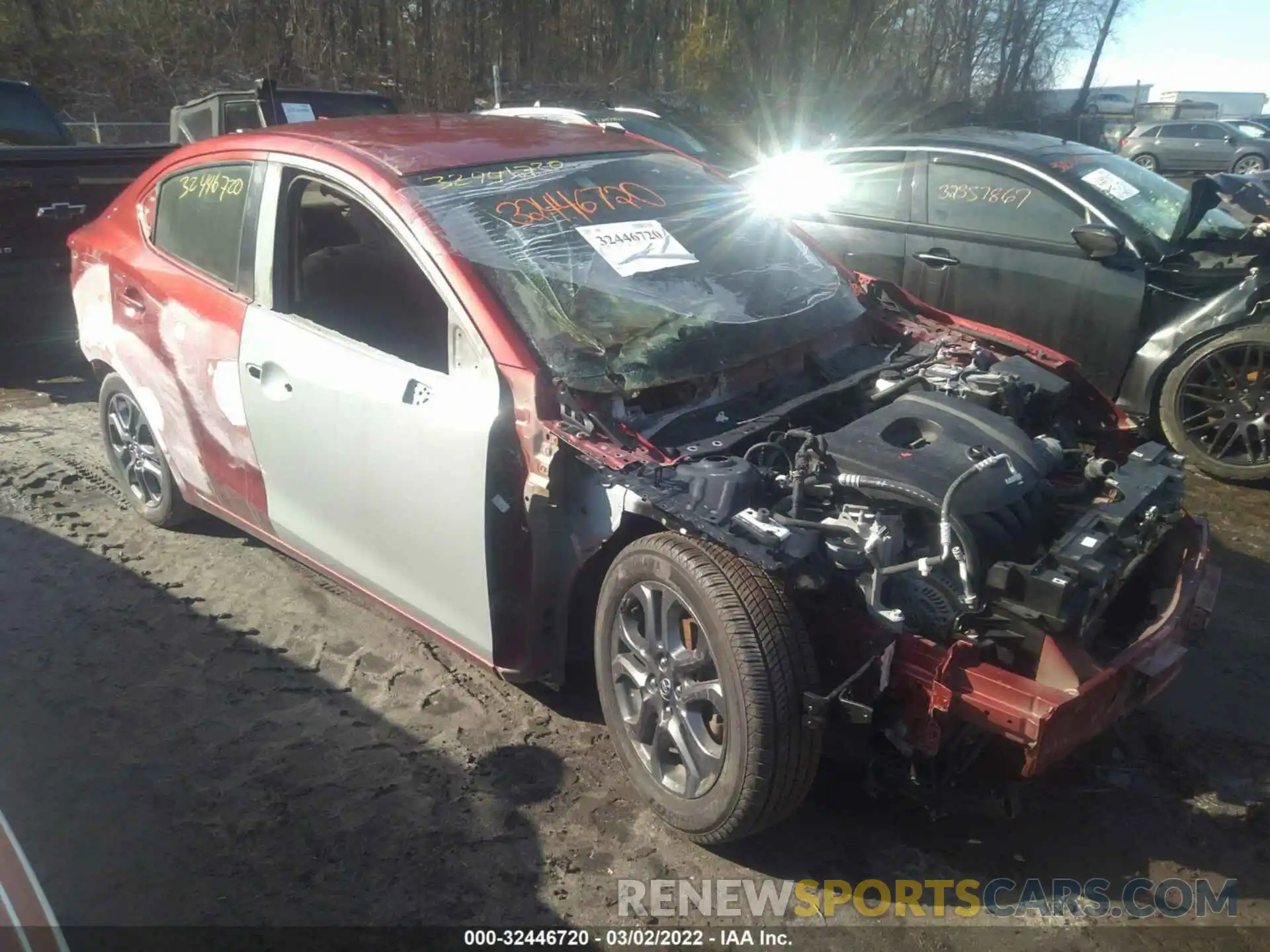 1 Photograph of a damaged car 3MYDLBYV1KY504636 TOYOTA YARIS SEDAN 2019