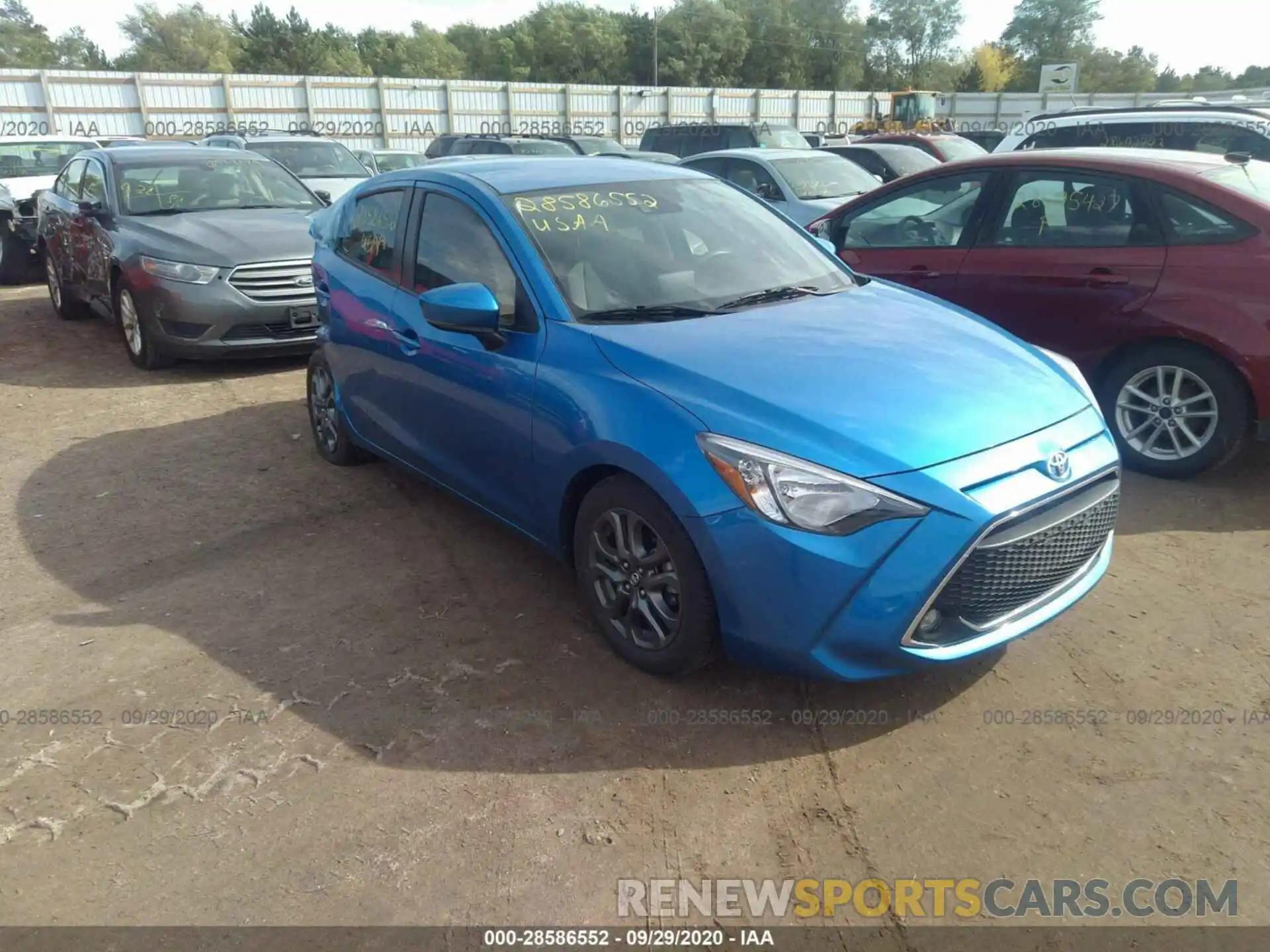 1 Photograph of a damaged car 3MYDLBYV1KY507911 TOYOTA YARIS SEDAN 2019