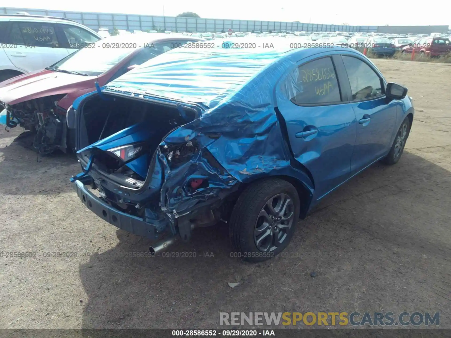 4 Photograph of a damaged car 3MYDLBYV1KY507911 TOYOTA YARIS SEDAN 2019