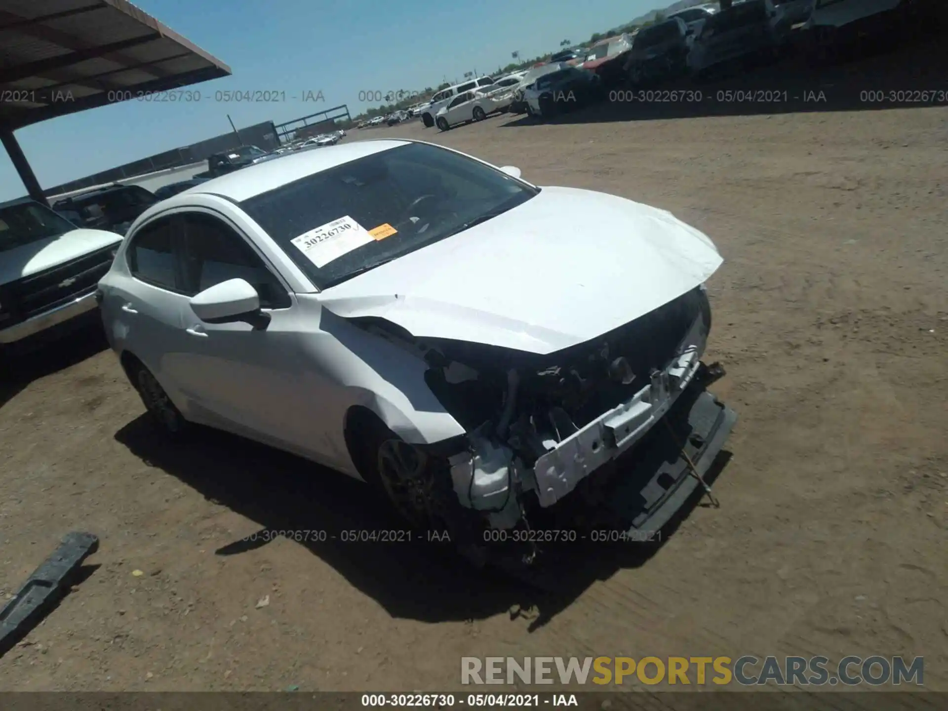 1 Photograph of a damaged car 3MYDLBYV1KY511103 TOYOTA YARIS SEDAN 2019