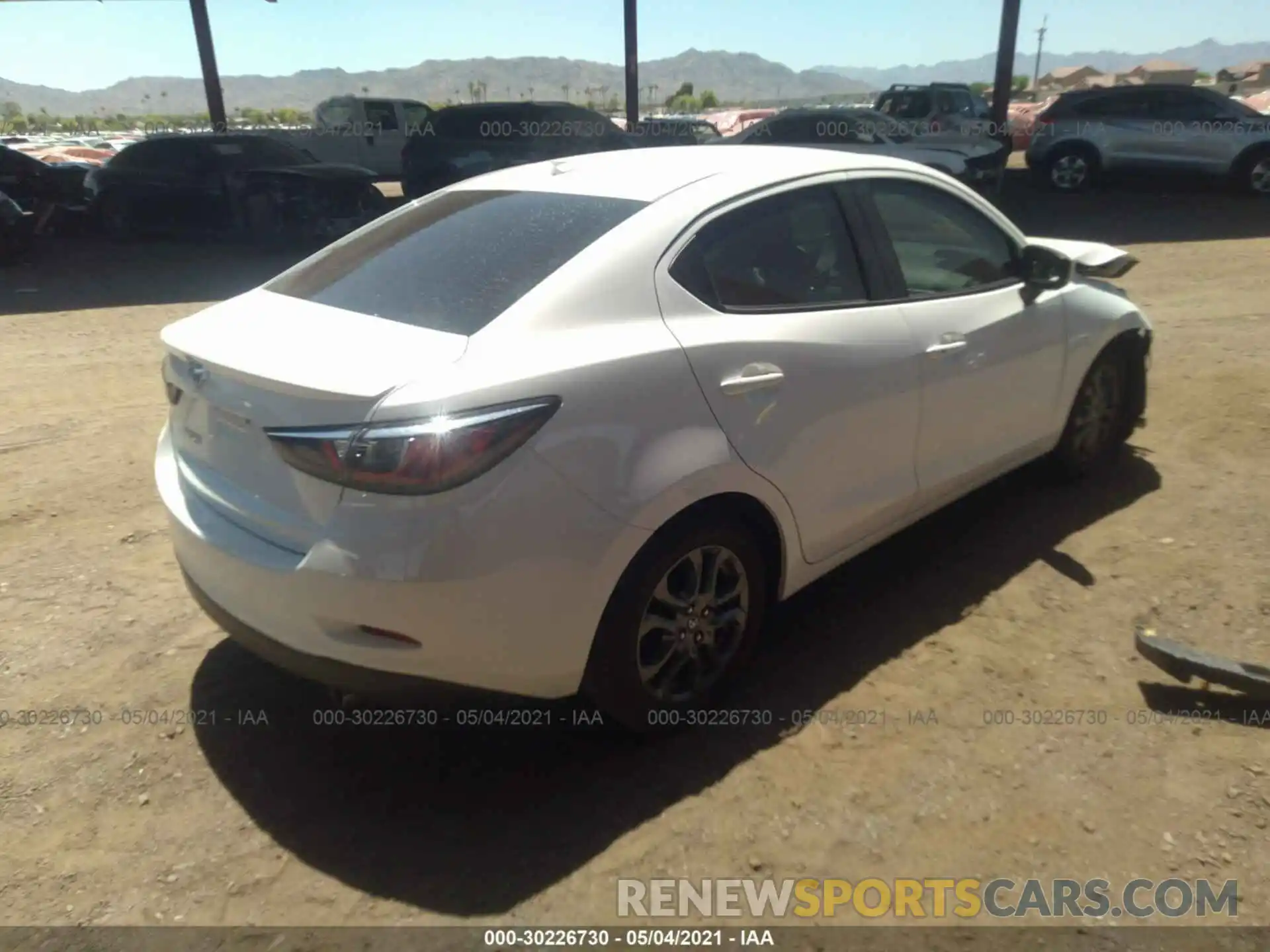 4 Photograph of a damaged car 3MYDLBYV1KY511103 TOYOTA YARIS SEDAN 2019