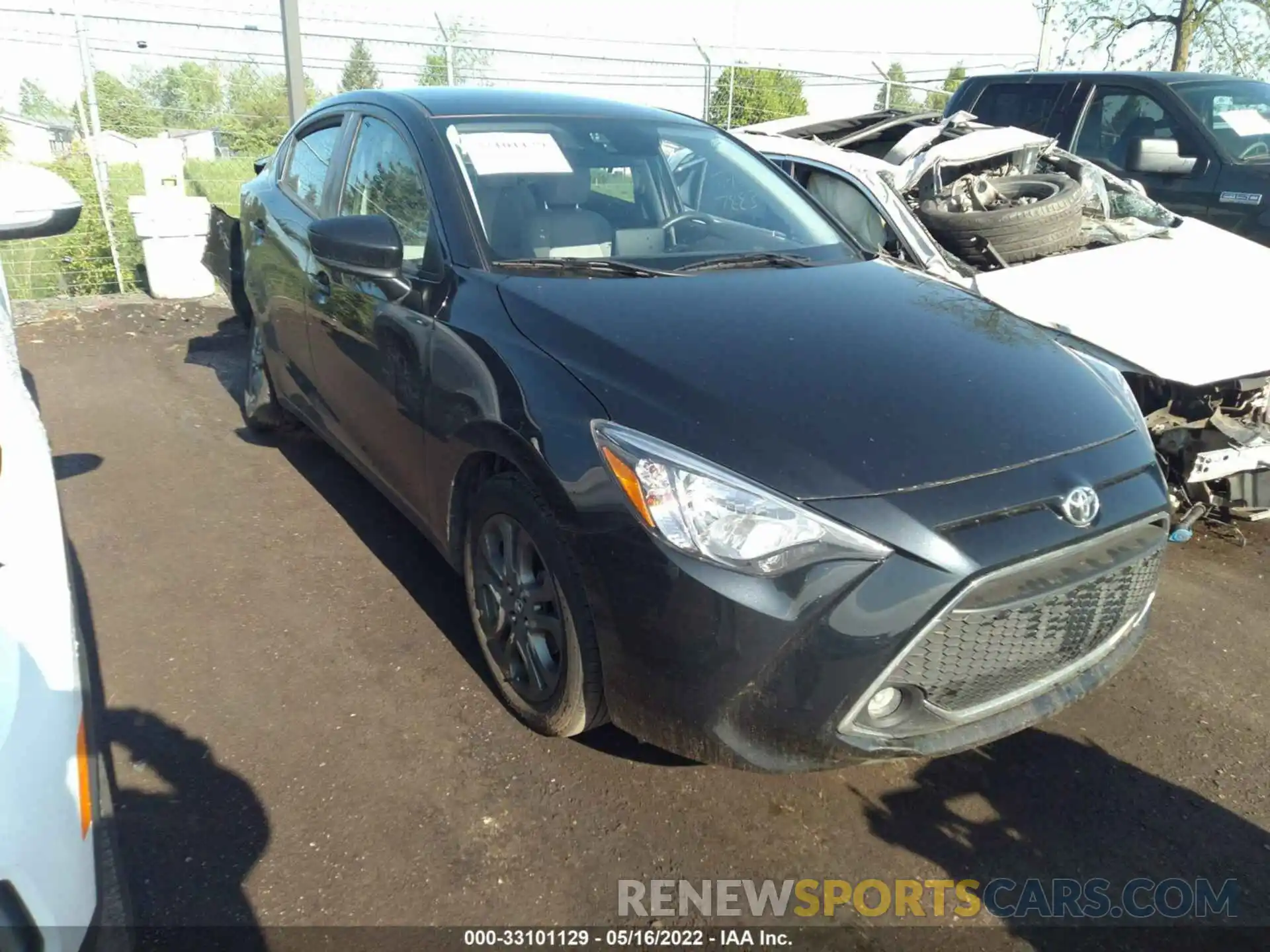 1 Photograph of a damaged car 3MYDLBYV1KY513112 TOYOTA YARIS SEDAN 2019