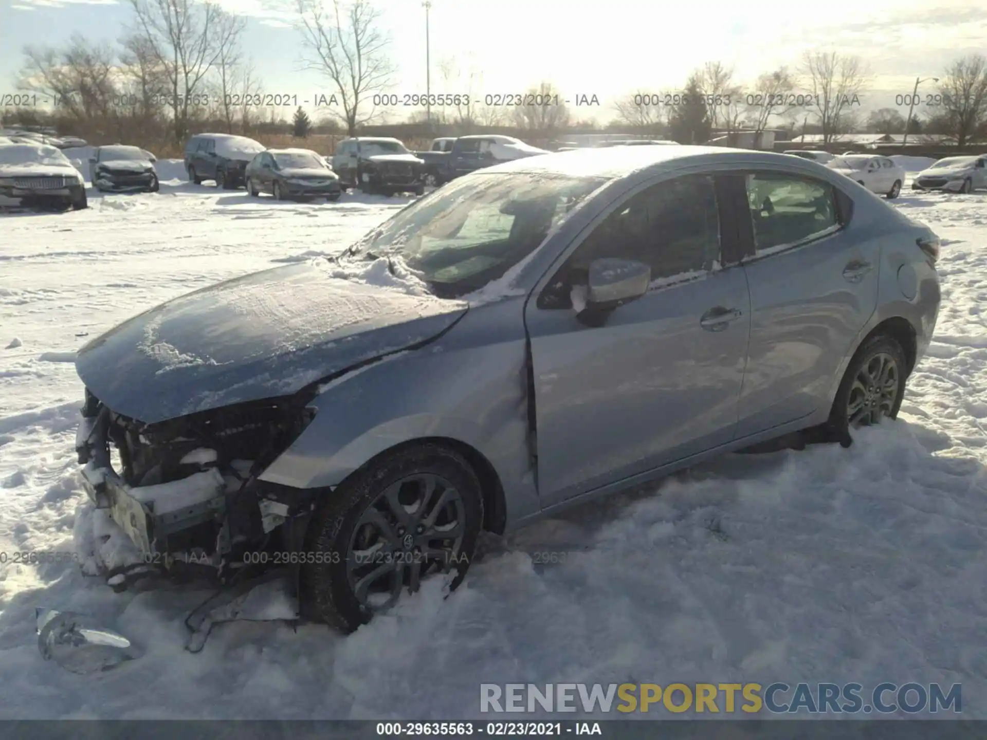 2 Photograph of a damaged car 3MYDLBYV1KY513143 TOYOTA YARIS SEDAN 2019