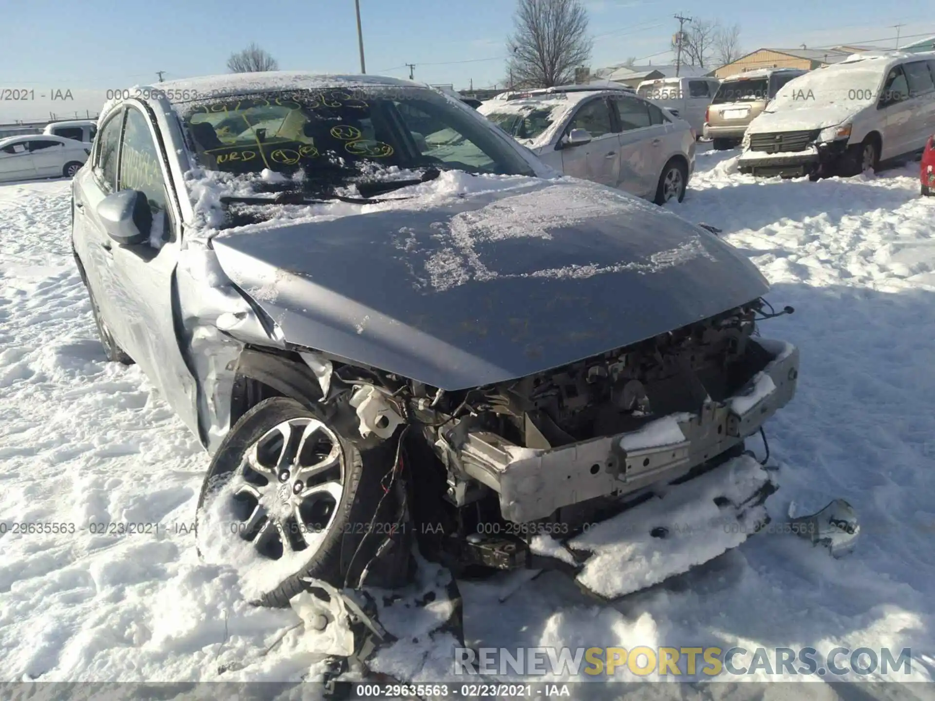 6 Photograph of a damaged car 3MYDLBYV1KY513143 TOYOTA YARIS SEDAN 2019