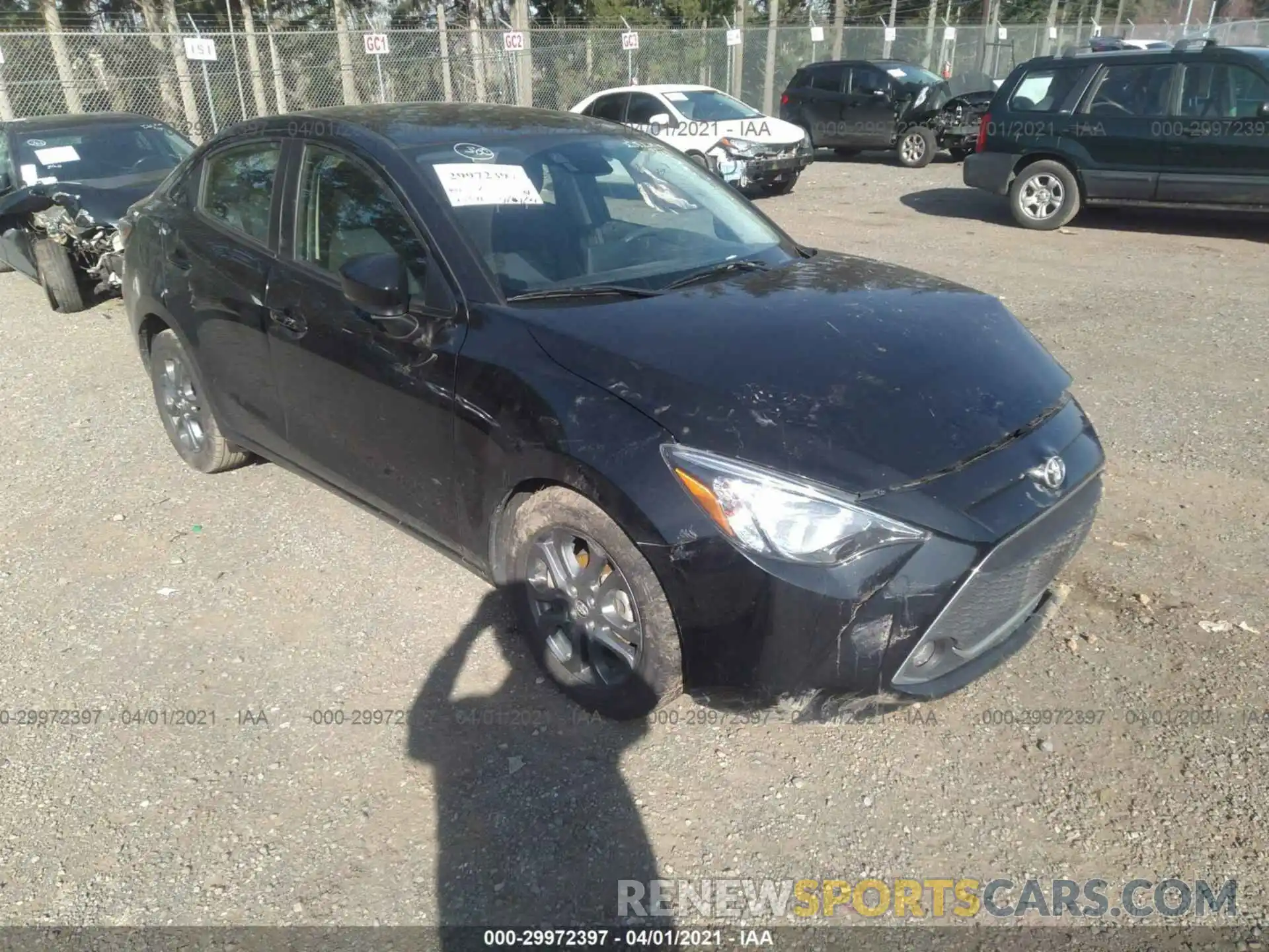 1 Photograph of a damaged car 3MYDLBYV1KY515247 TOYOTA YARIS SEDAN 2019