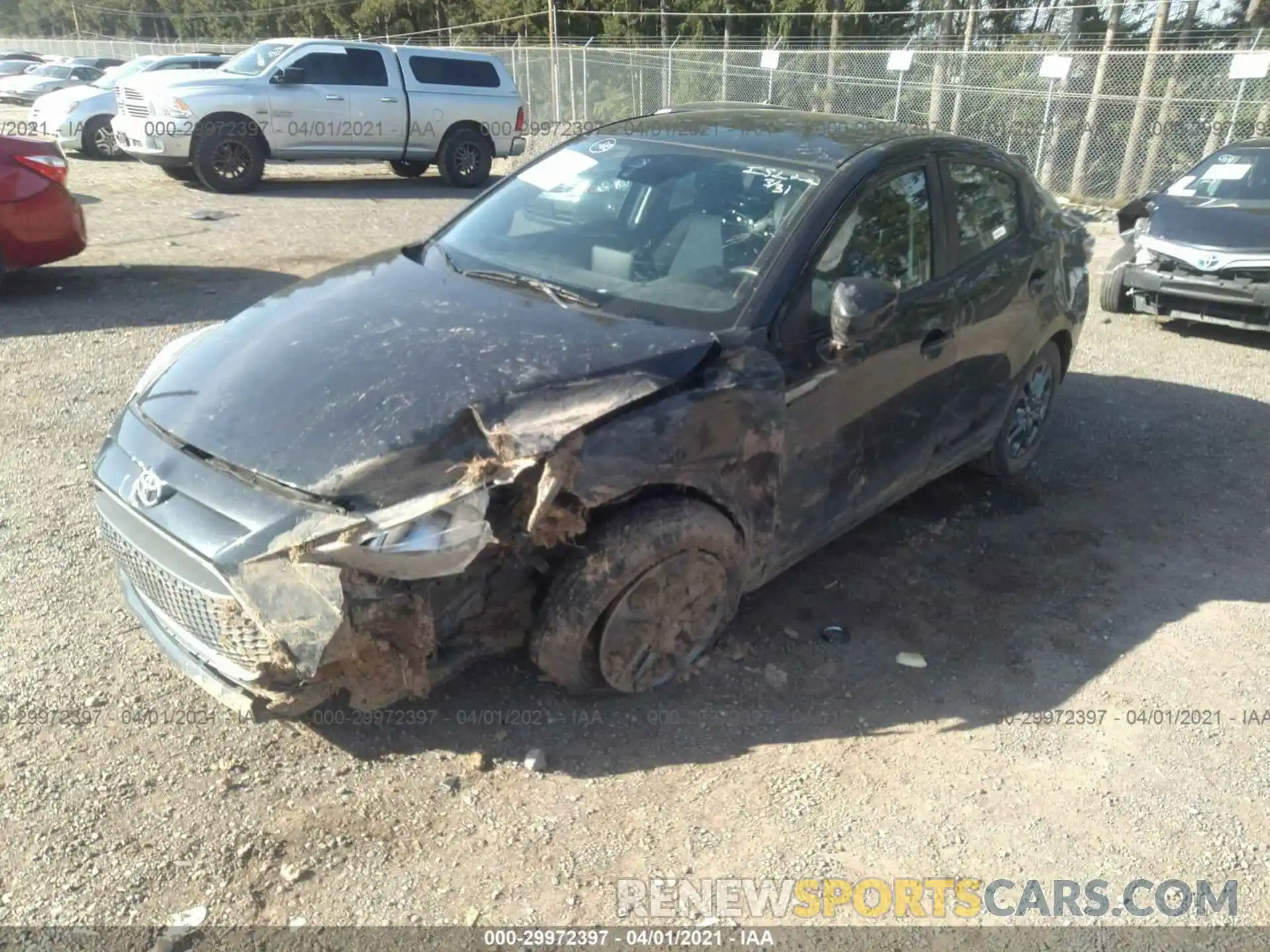 2 Photograph of a damaged car 3MYDLBYV1KY515247 TOYOTA YARIS SEDAN 2019