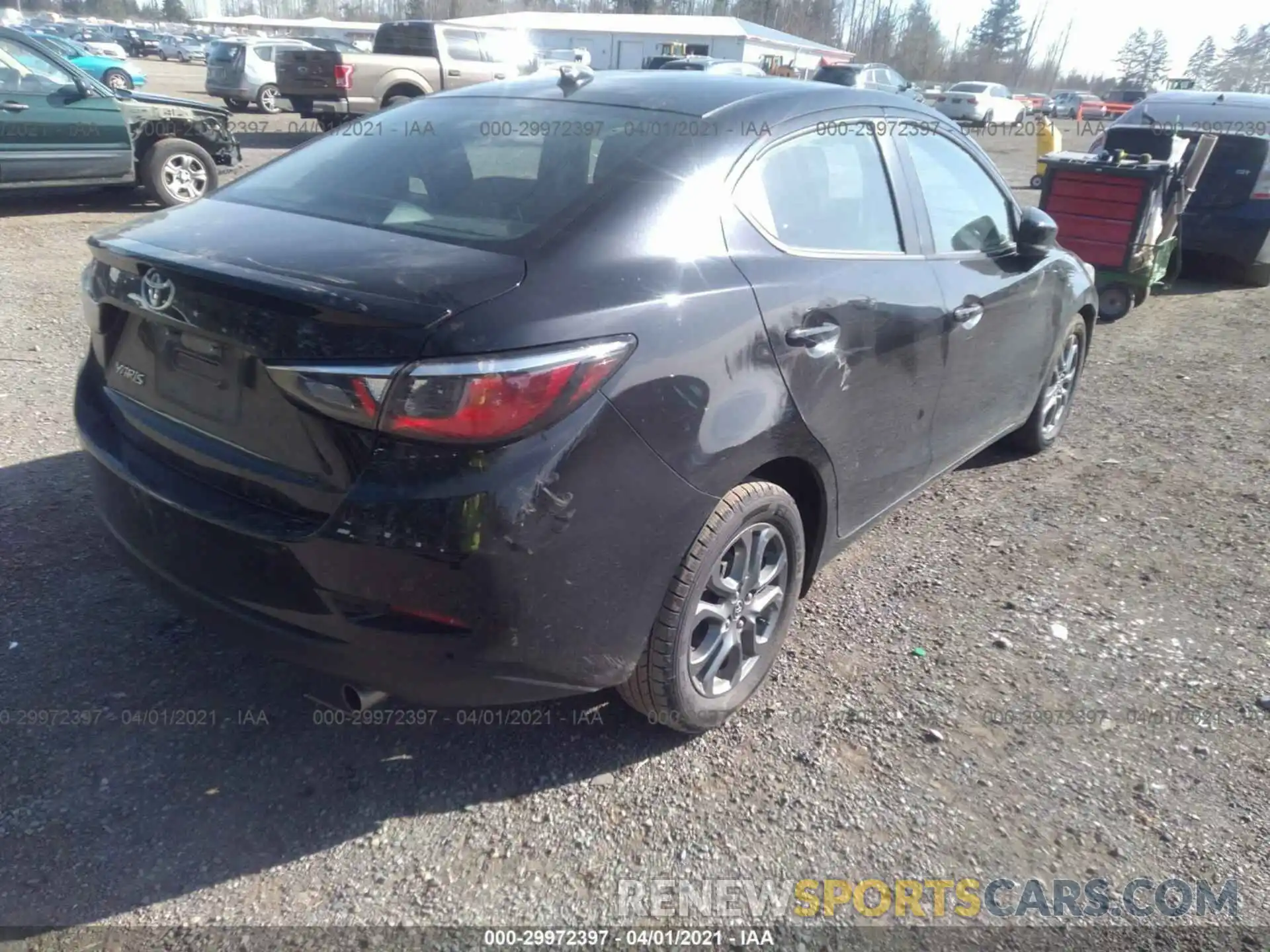 4 Photograph of a damaged car 3MYDLBYV1KY515247 TOYOTA YARIS SEDAN 2019