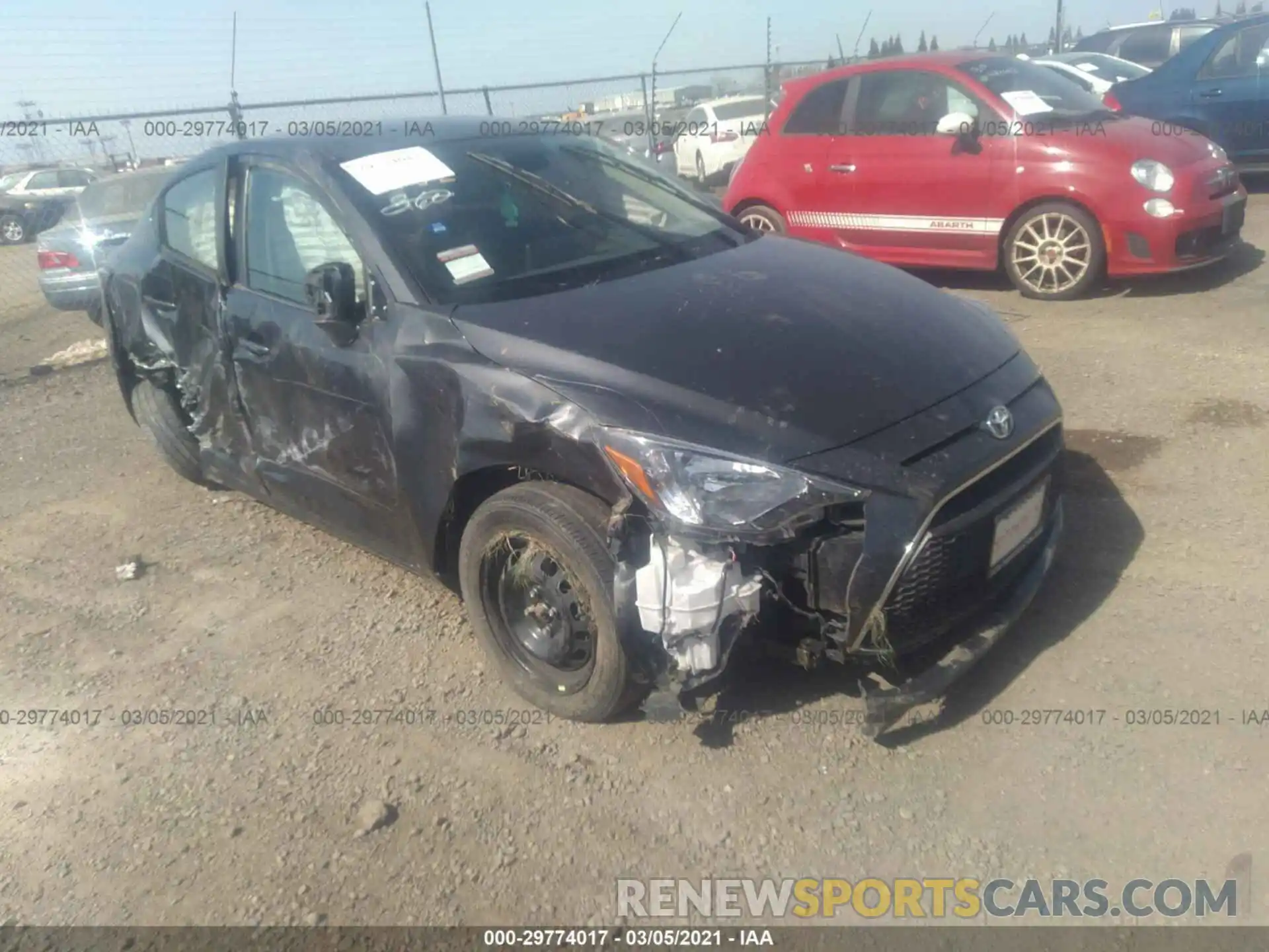 1 Photograph of a damaged car 3MYDLBYV1KY515507 TOYOTA YARIS SEDAN 2019