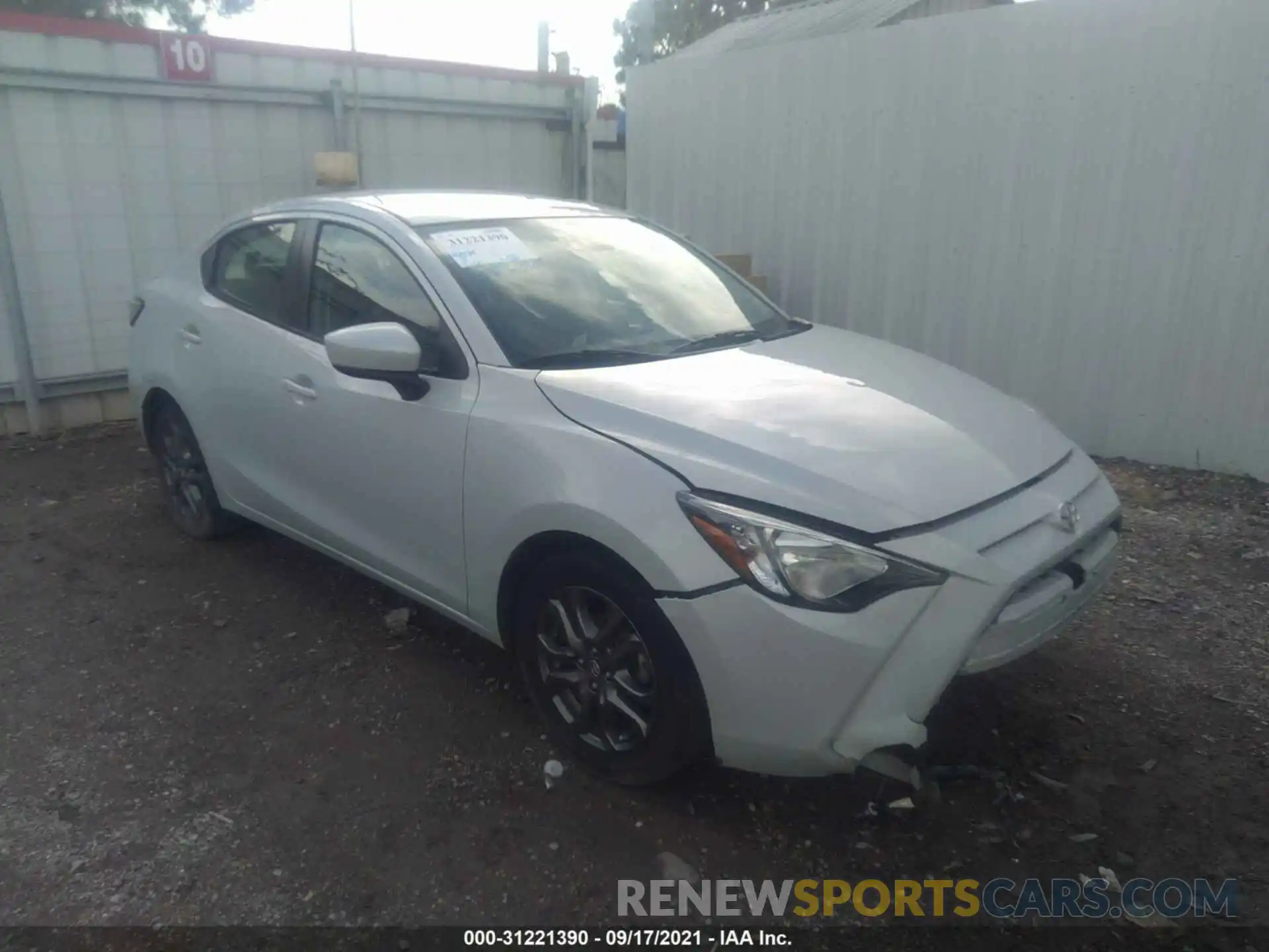 1 Photograph of a damaged car 3MYDLBYV1KY515720 TOYOTA YARIS SEDAN 2019