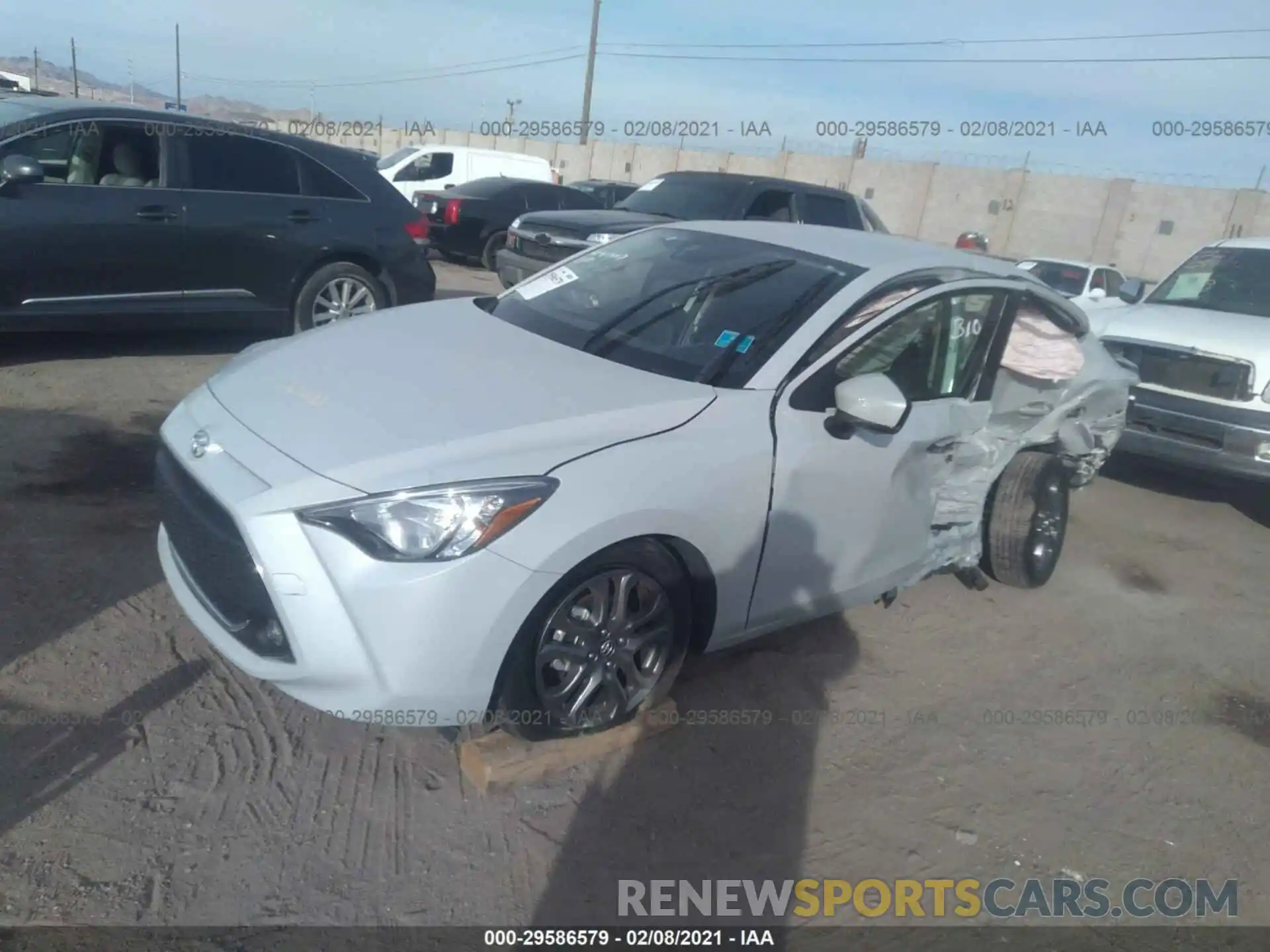 2 Photograph of a damaged car 3MYDLBYV1KY515751 TOYOTA YARIS SEDAN 2019