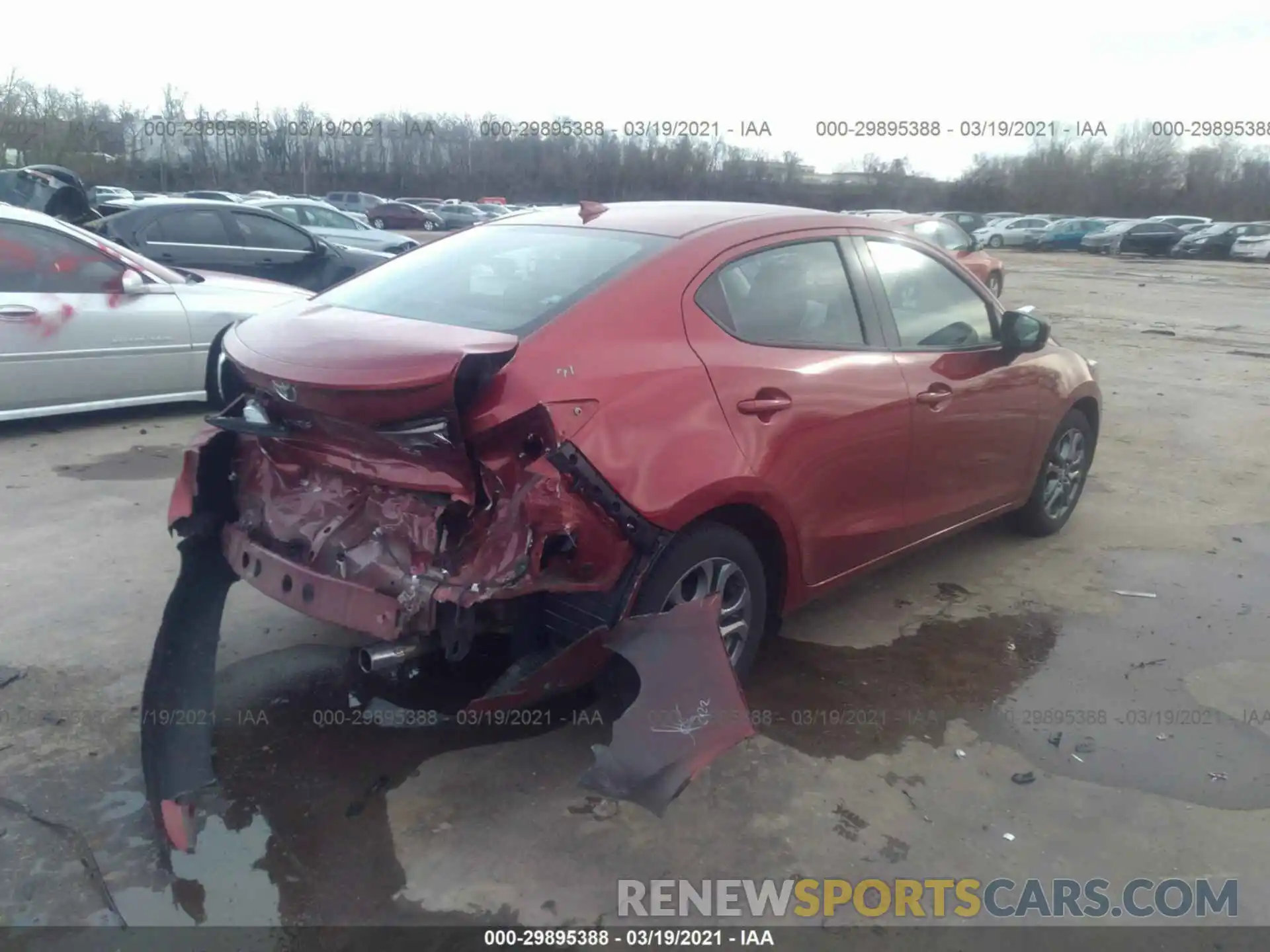 4 Photograph of a damaged car 3MYDLBYV1KY515913 TOYOTA YARIS SEDAN 2019