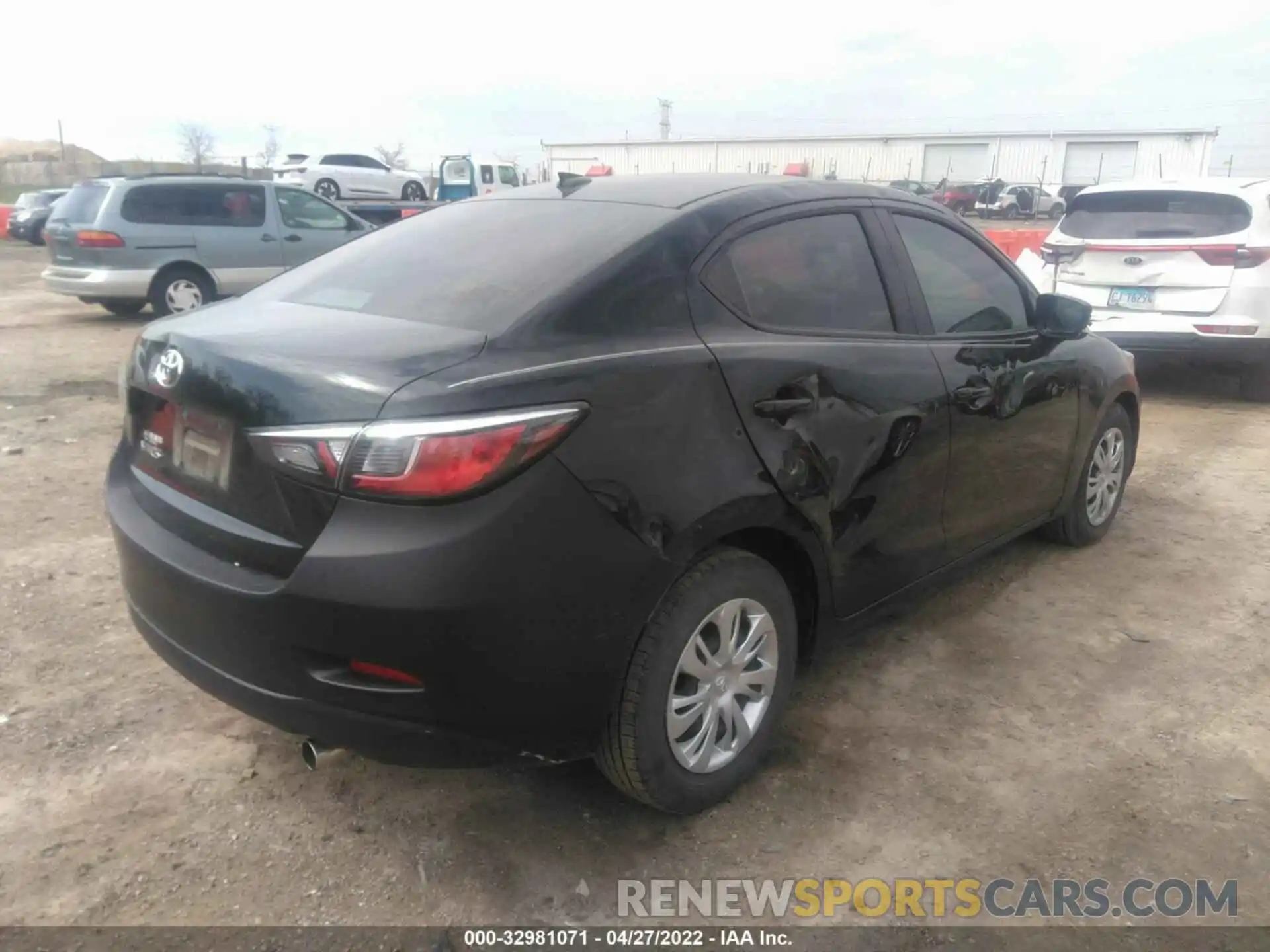 4 Photograph of a damaged car 3MYDLBYV1KY517323 TOYOTA YARIS SEDAN 2019