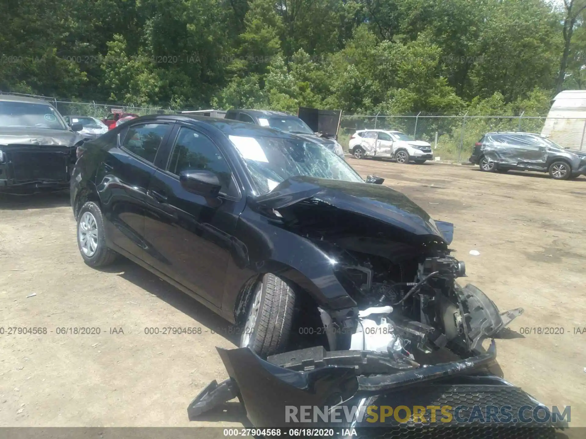 1 Photograph of a damaged car 3MYDLBYV1KY518259 TOYOTA YARIS SEDAN 2019