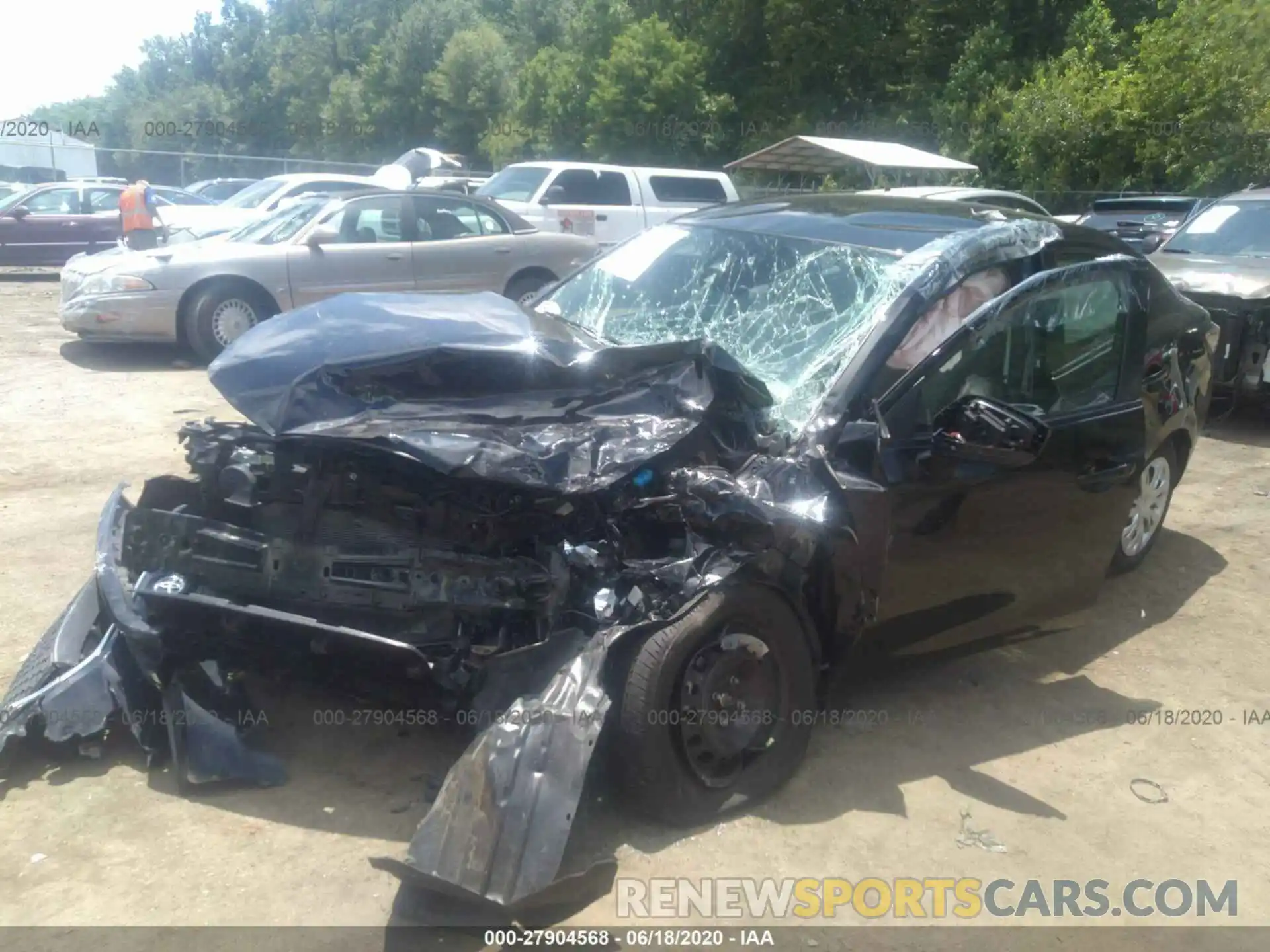 2 Photograph of a damaged car 3MYDLBYV1KY518259 TOYOTA YARIS SEDAN 2019