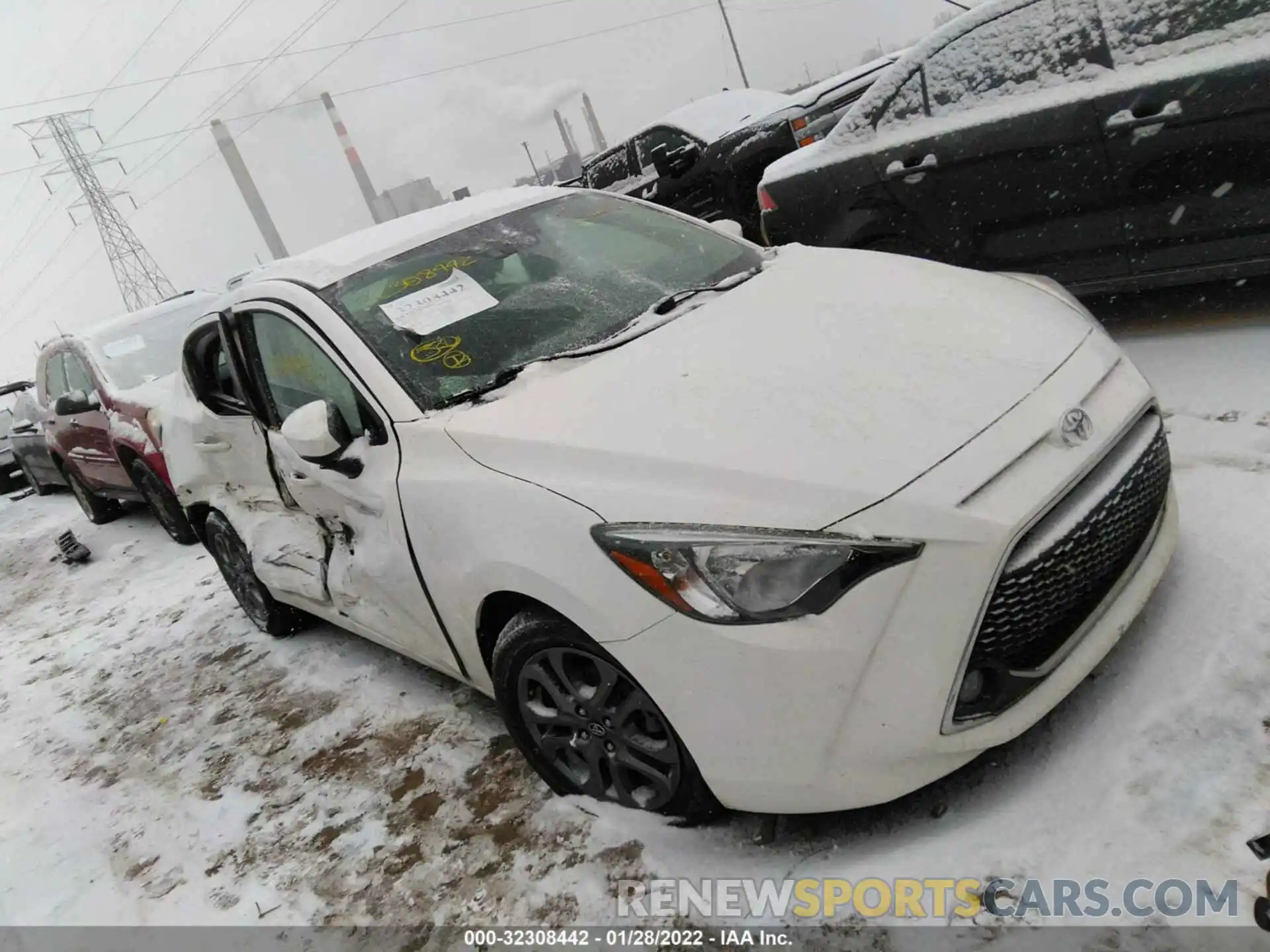 1 Photograph of a damaged car 3MYDLBYV1KY521579 TOYOTA YARIS SEDAN 2019