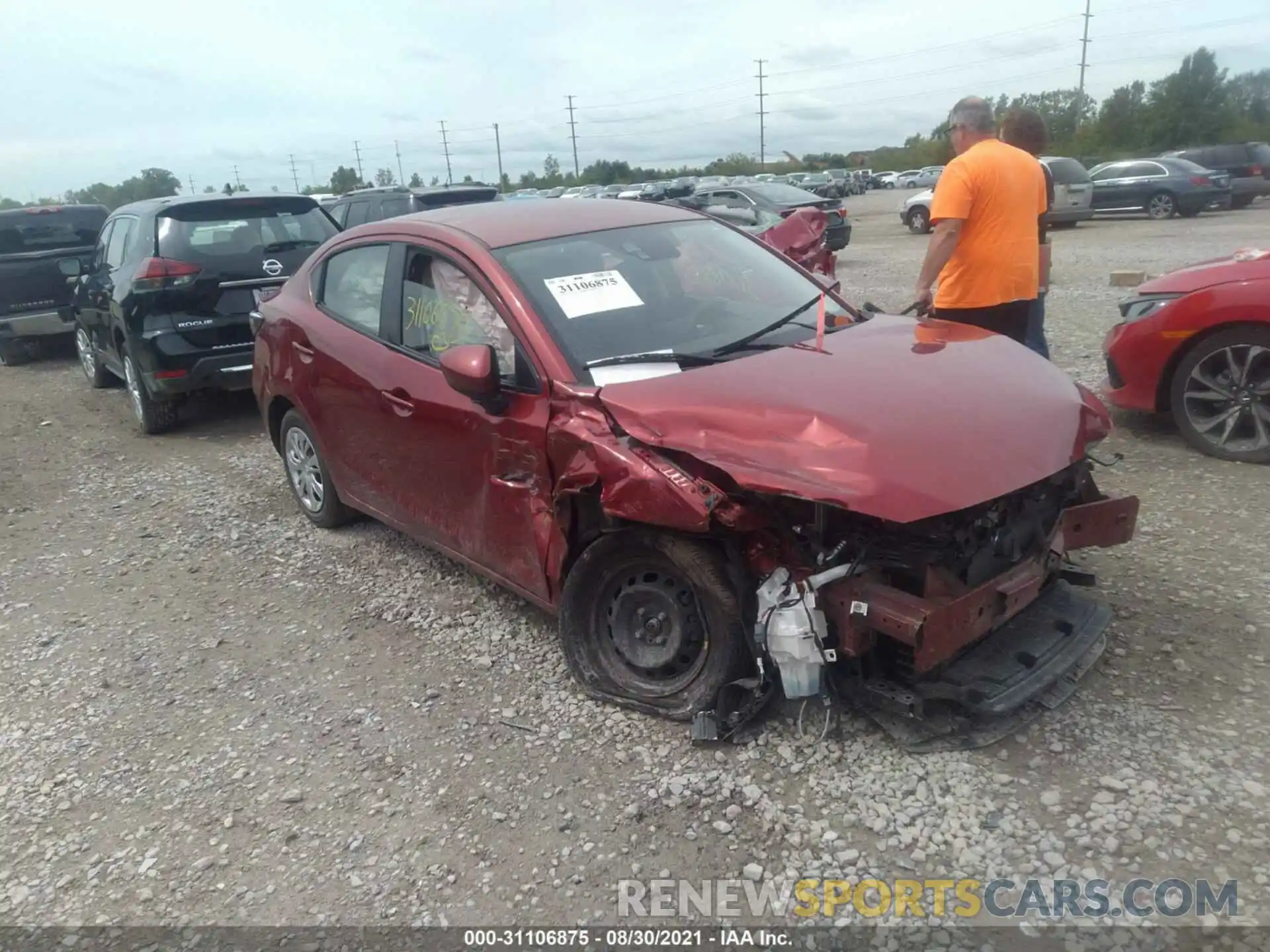 1 Photograph of a damaged car 3MYDLBYV1KY522277 TOYOTA YARIS SEDAN 2019