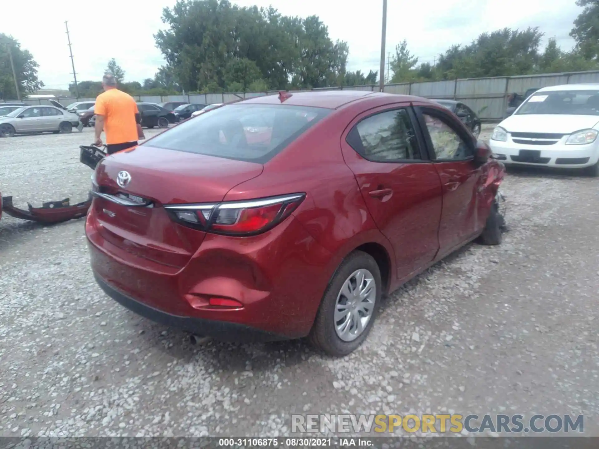 4 Photograph of a damaged car 3MYDLBYV1KY522277 TOYOTA YARIS SEDAN 2019