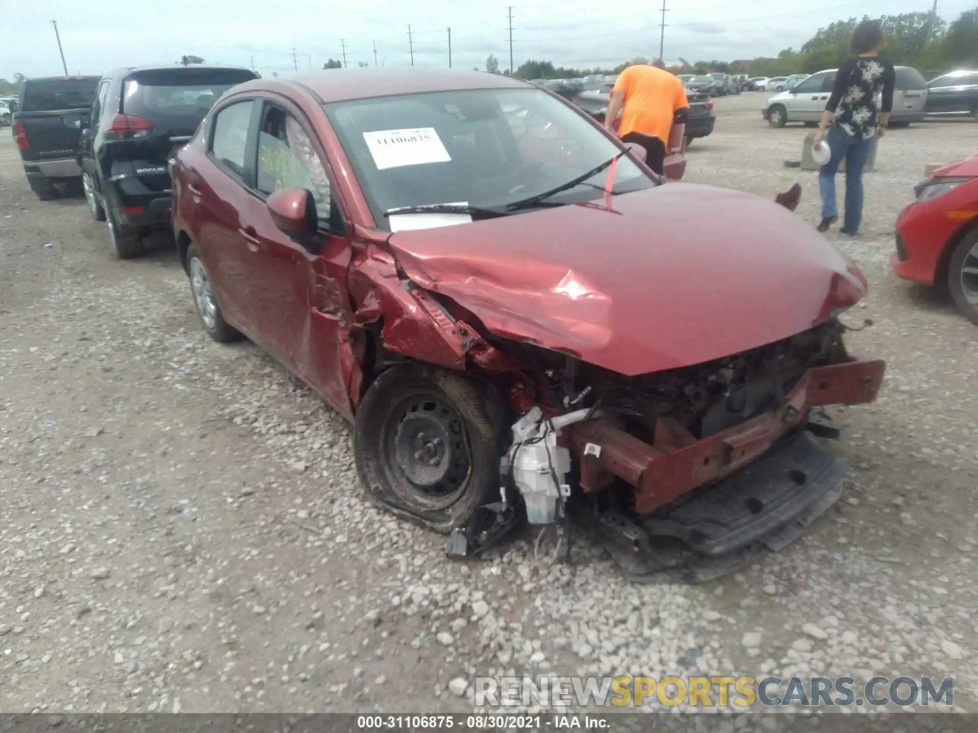 6 Photograph of a damaged car 3MYDLBYV1KY522277 TOYOTA YARIS SEDAN 2019