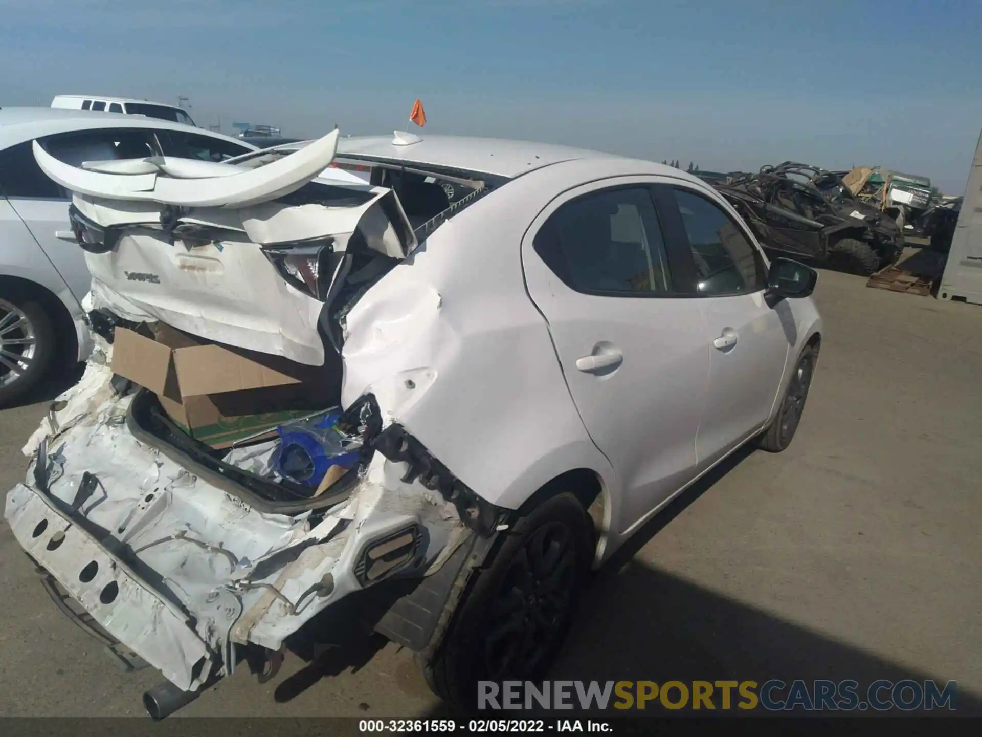 4 Photograph of a damaged car 3MYDLBYV1KY522408 TOYOTA YARIS SEDAN 2019