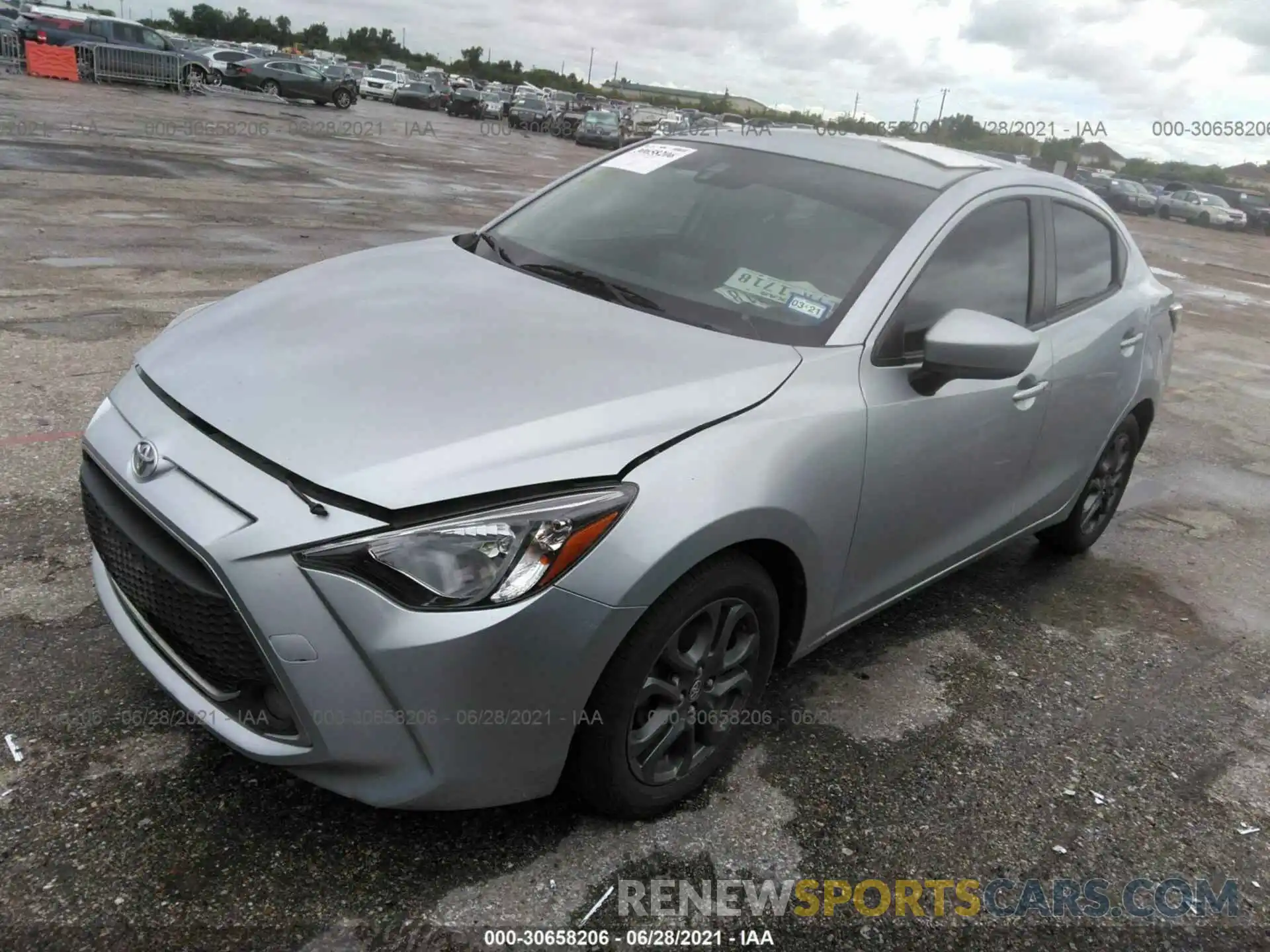 2 Photograph of a damaged car 3MYDLBYV1KY522571 TOYOTA YARIS SEDAN 2019