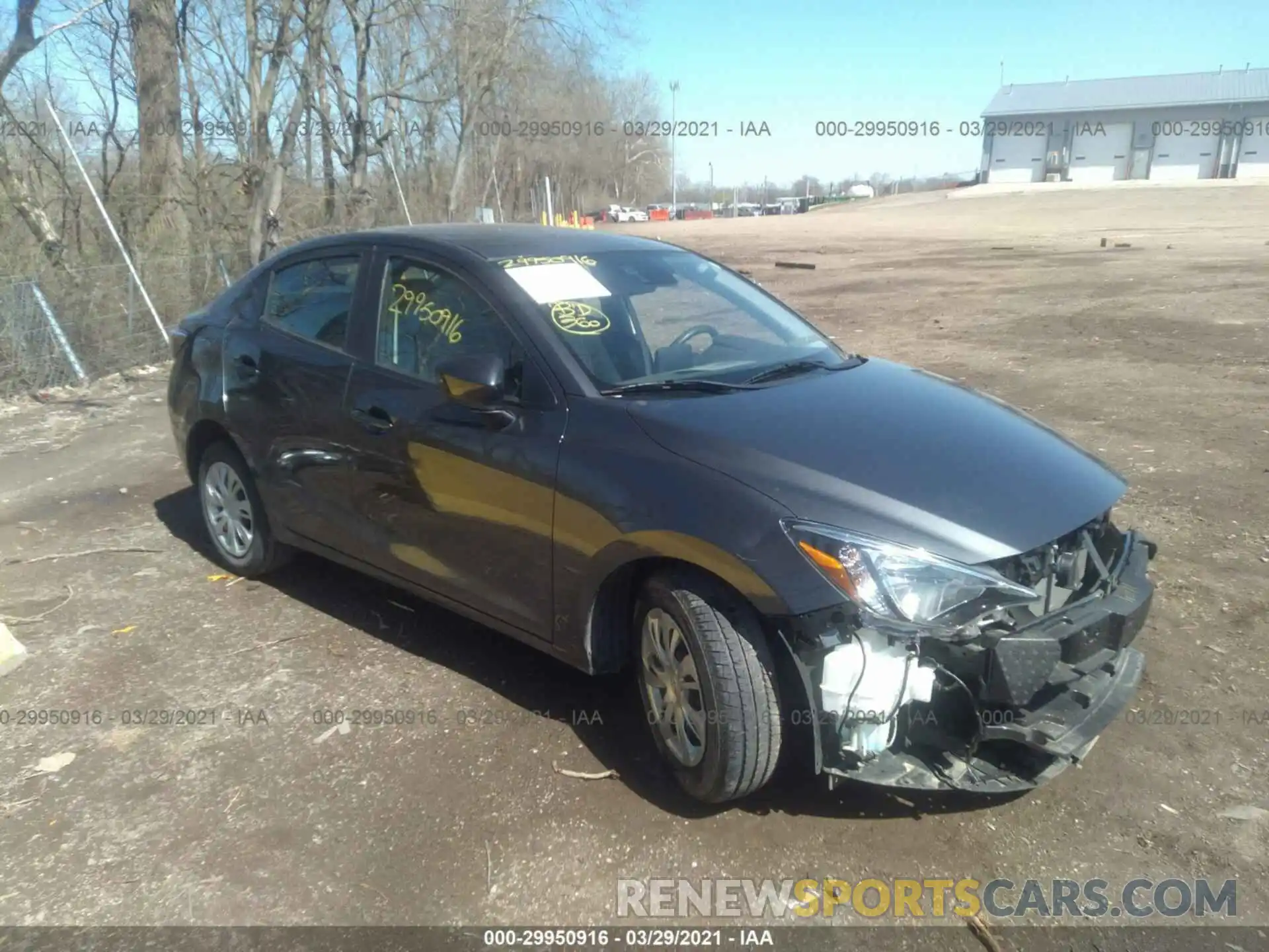 1 Photograph of a damaged car 3MYDLBYV1KY522845 TOYOTA YARIS SEDAN 2019