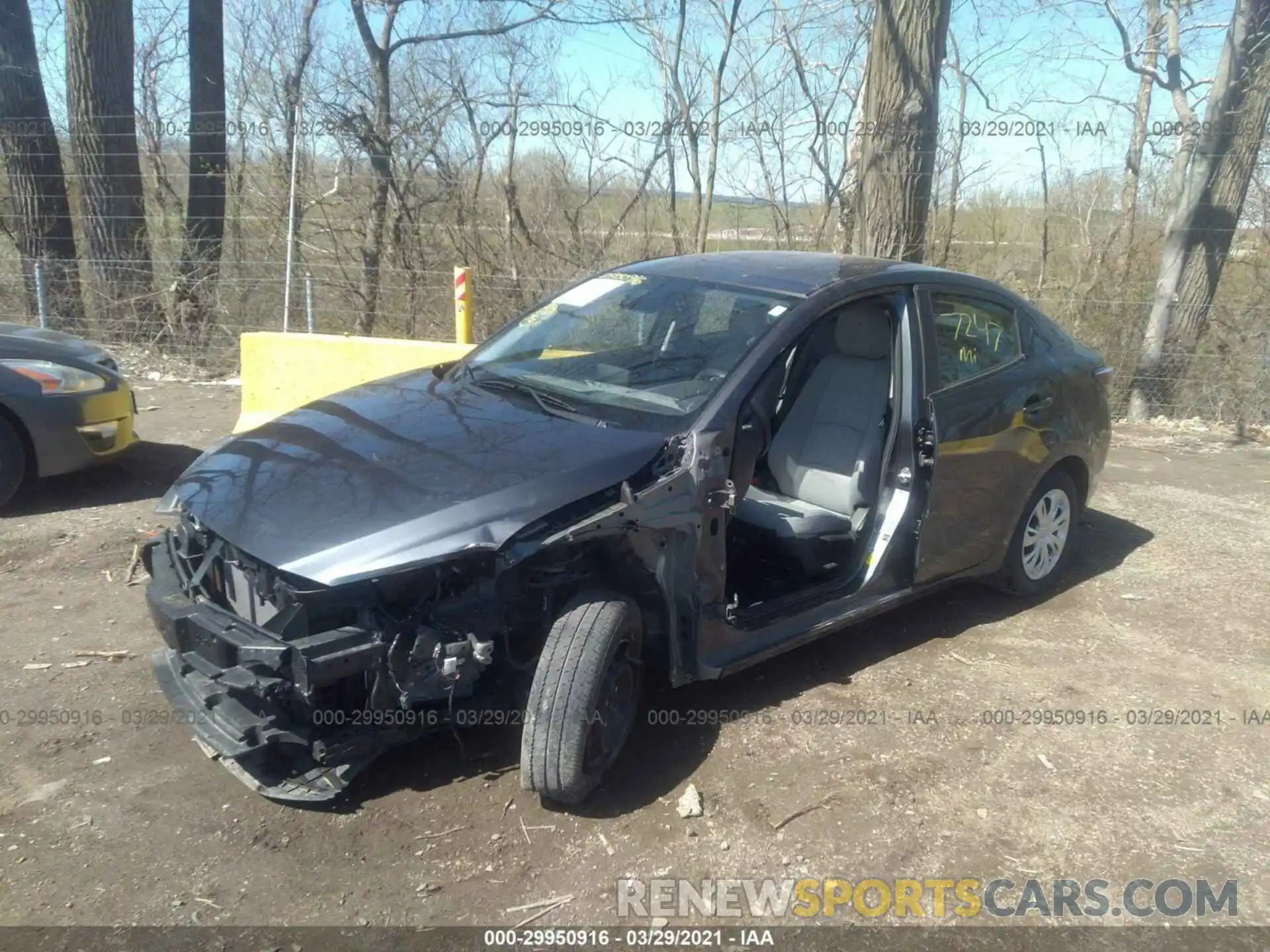 2 Photograph of a damaged car 3MYDLBYV1KY522845 TOYOTA YARIS SEDAN 2019