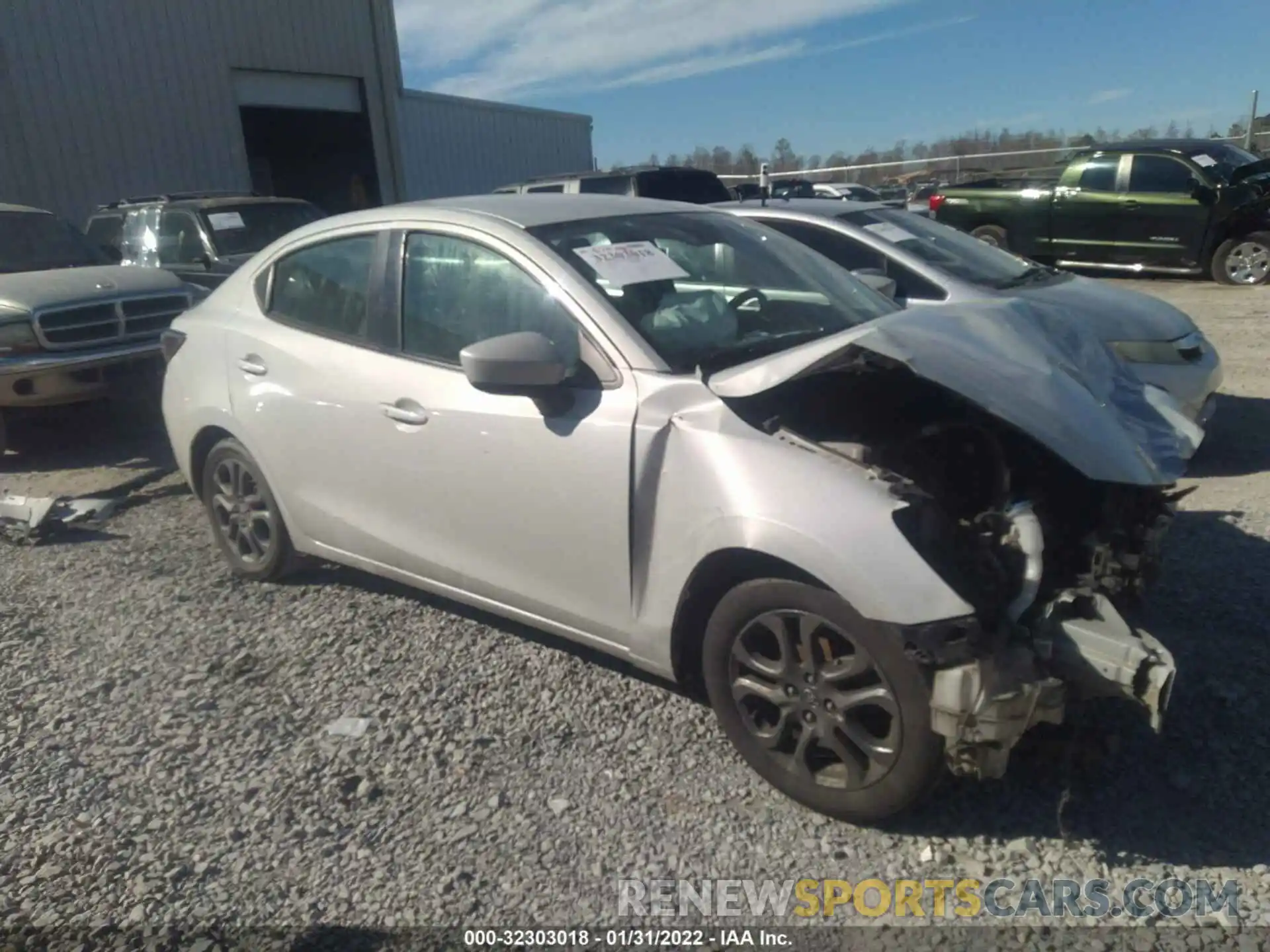 1 Photograph of a damaged car 3MYDLBYV1KY523963 TOYOTA YARIS SEDAN 2019