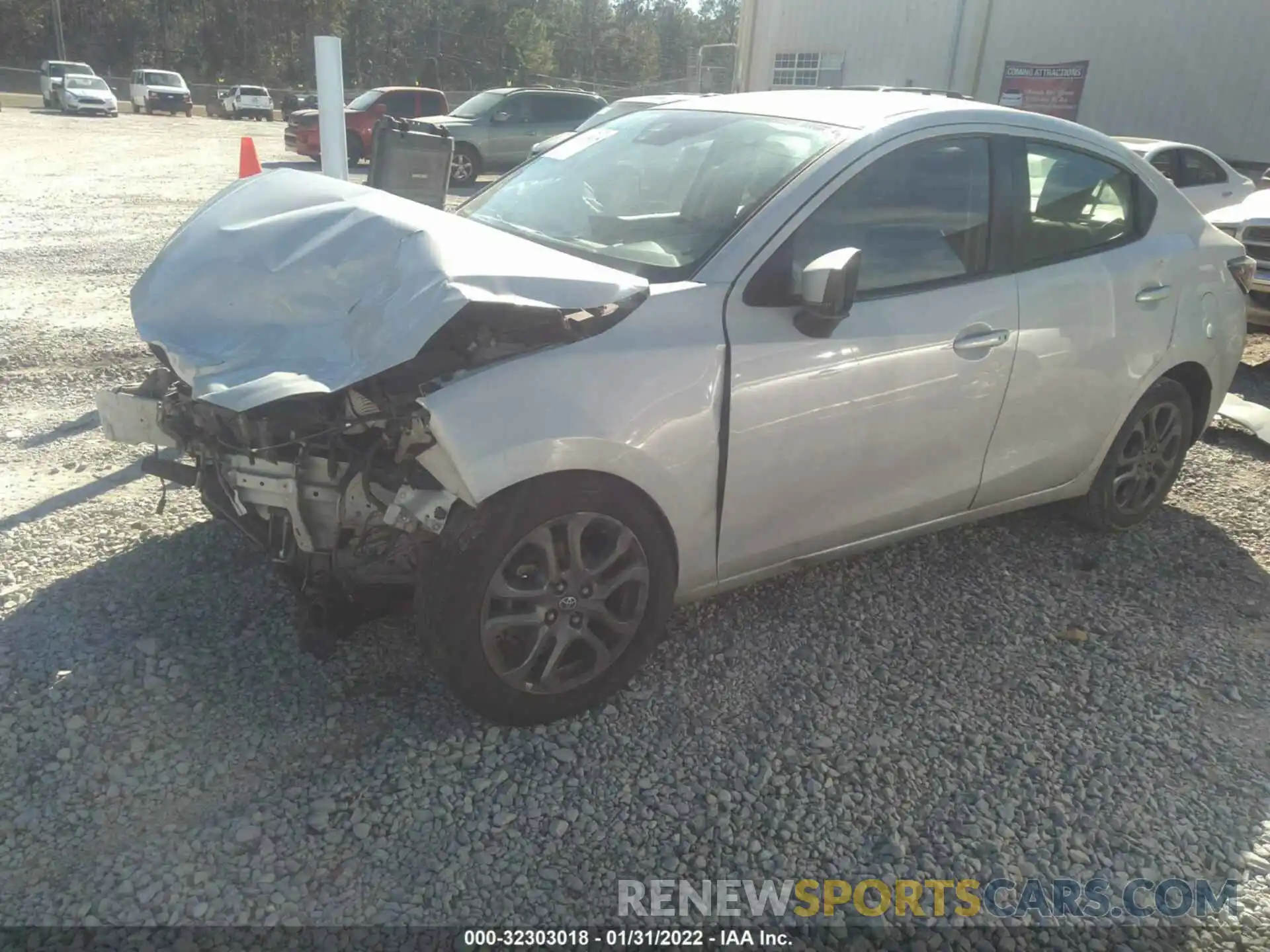 2 Photograph of a damaged car 3MYDLBYV1KY523963 TOYOTA YARIS SEDAN 2019