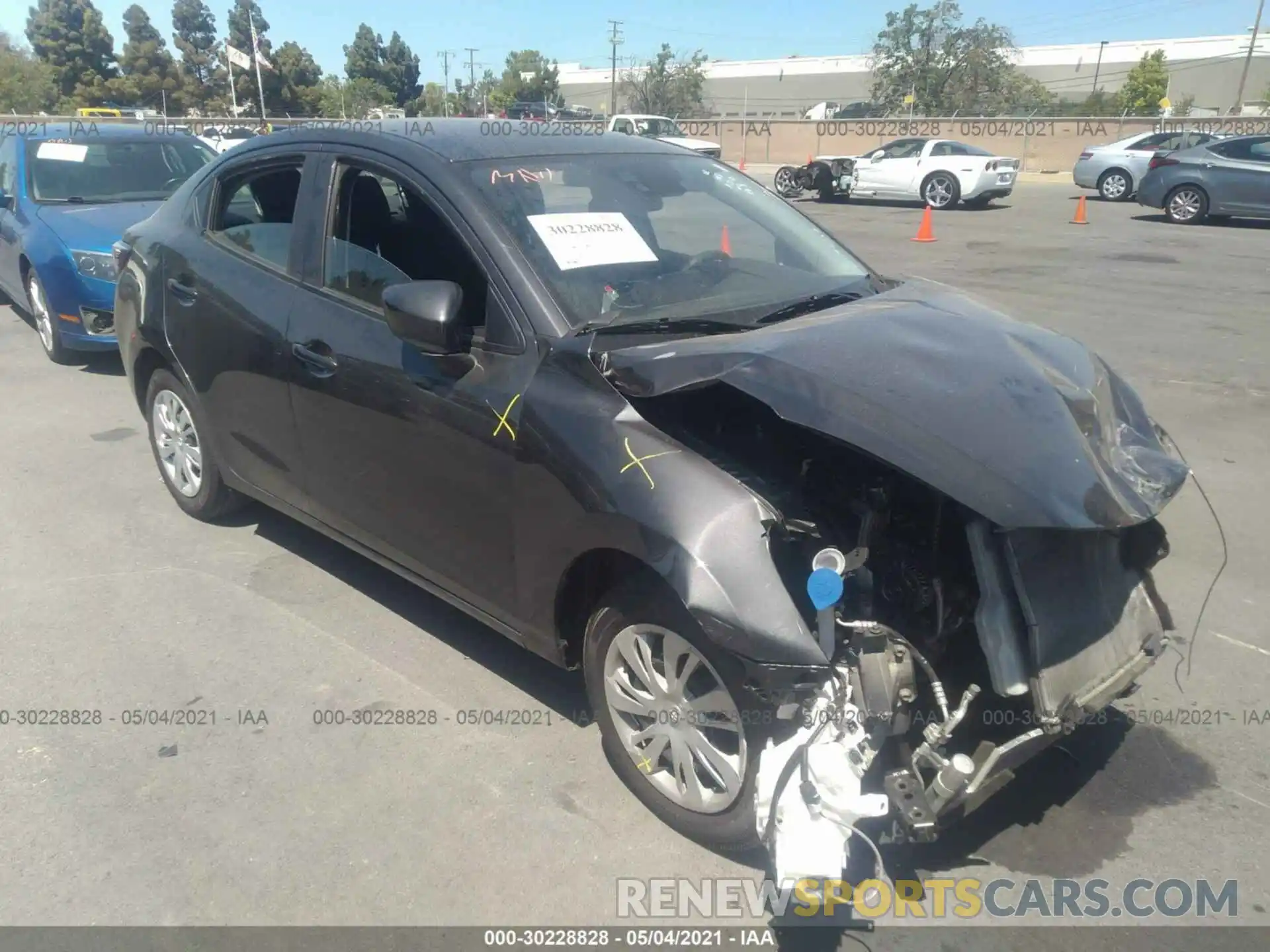 1 Photograph of a damaged car 3MYDLBYV1KY524062 TOYOTA YARIS SEDAN 2019