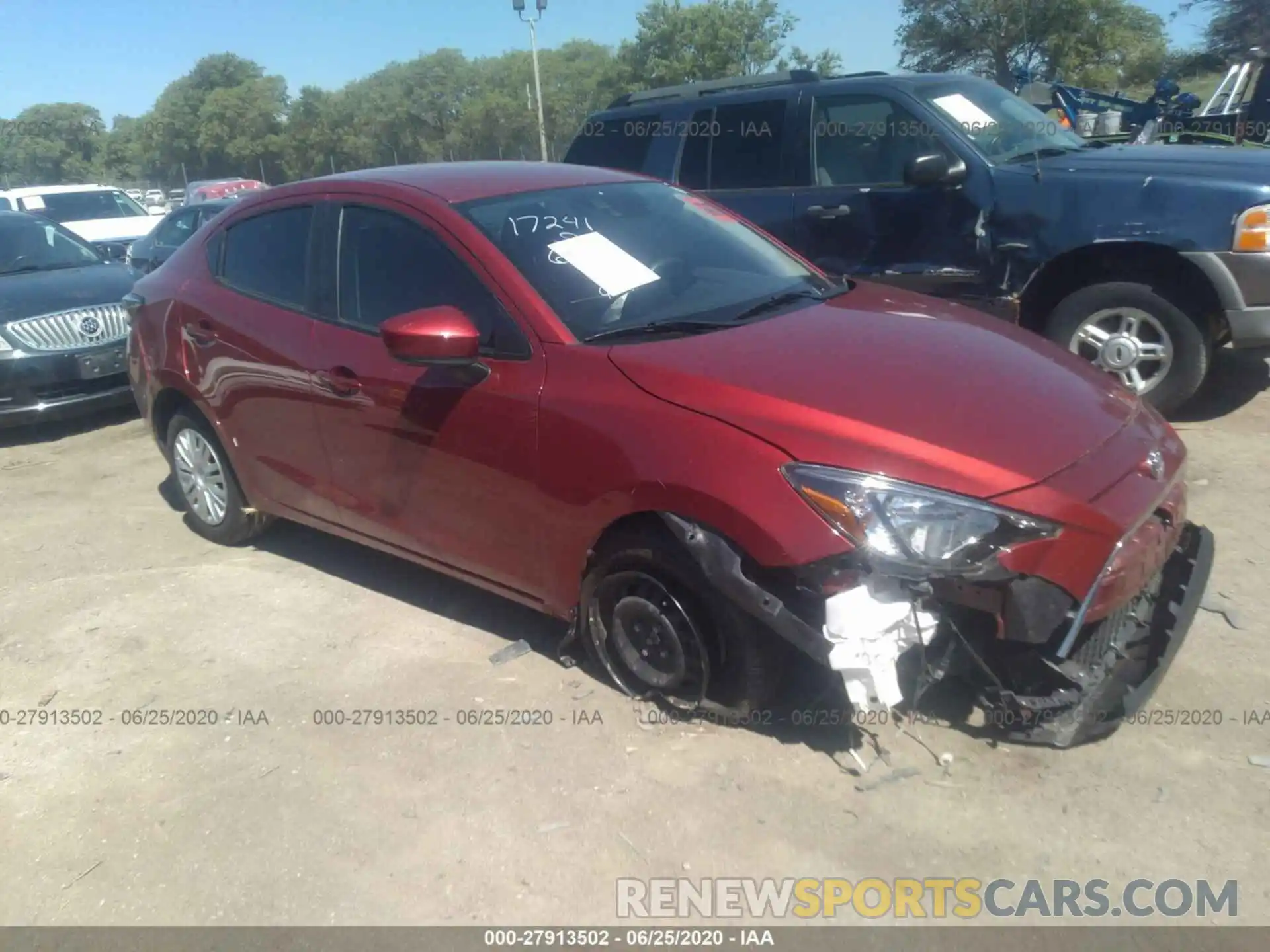 1 Photograph of a damaged car 3MYDLBYV1KY526796 TOYOTA YARIS SEDAN 2019