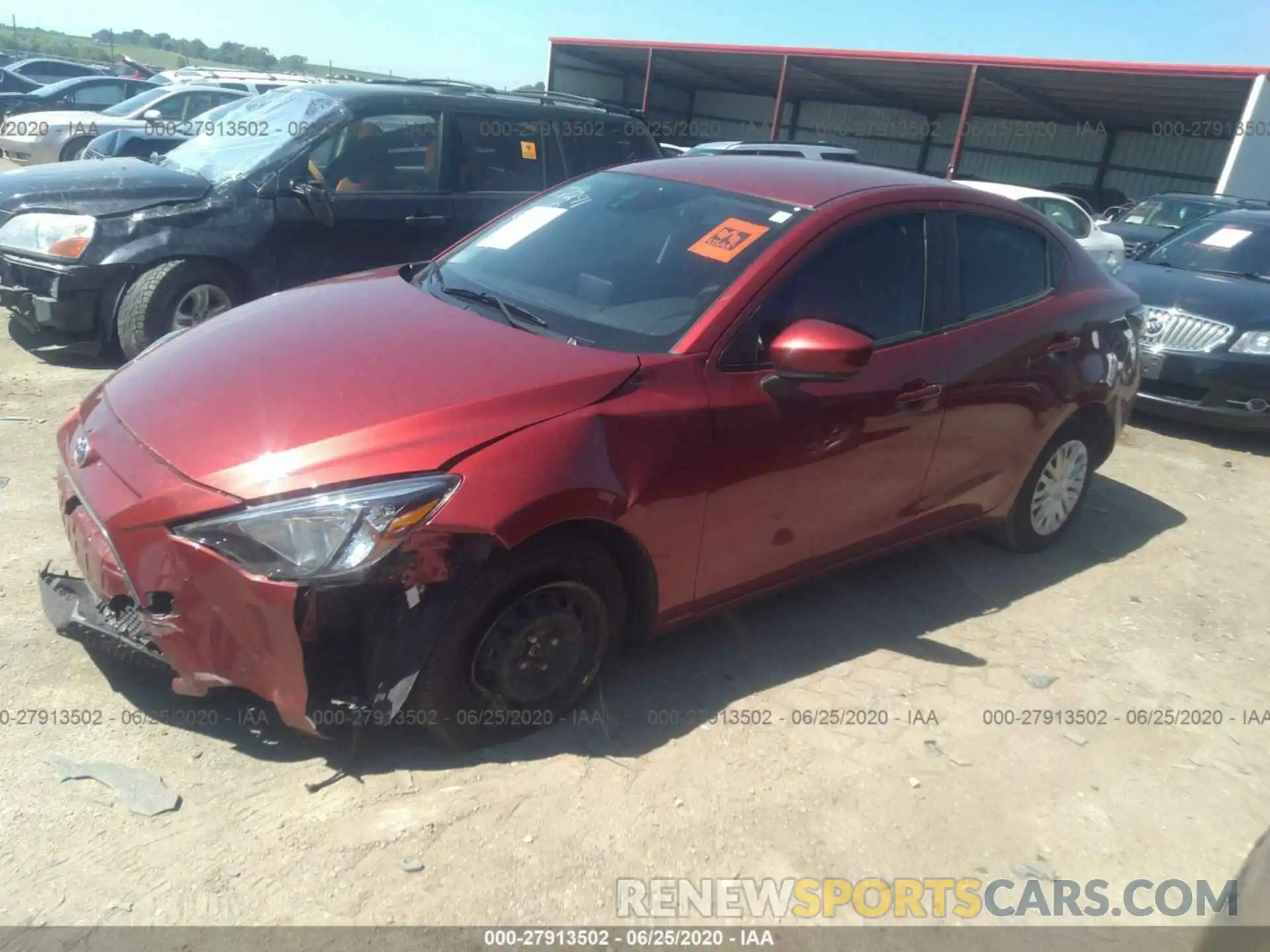 2 Photograph of a damaged car 3MYDLBYV1KY526796 TOYOTA YARIS SEDAN 2019