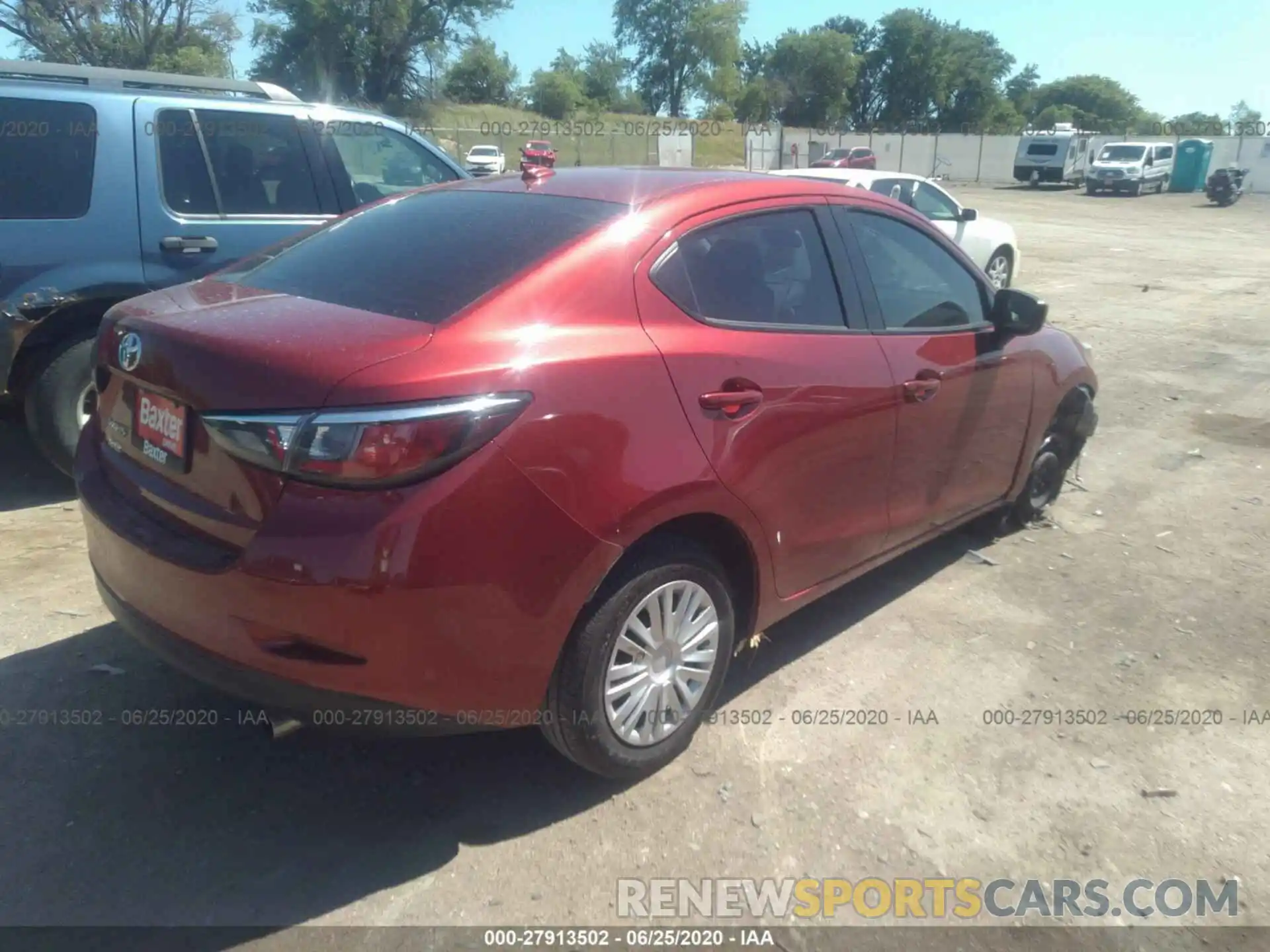 4 Photograph of a damaged car 3MYDLBYV1KY526796 TOYOTA YARIS SEDAN 2019