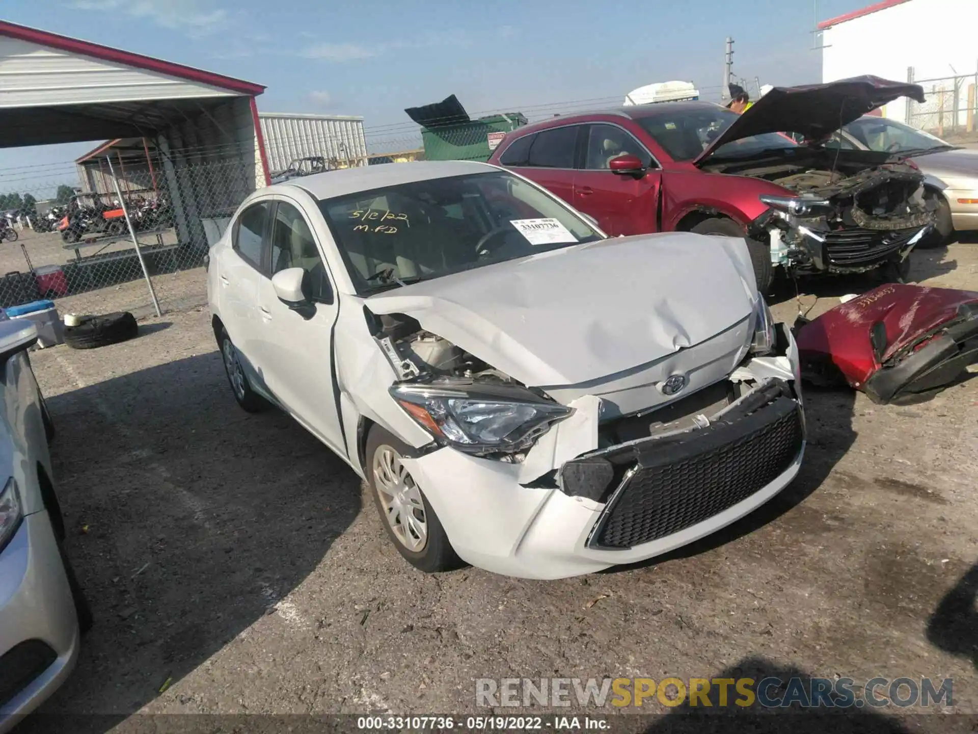 1 Photograph of a damaged car 3MYDLBYV2KY501776 TOYOTA YARIS SEDAN 2019