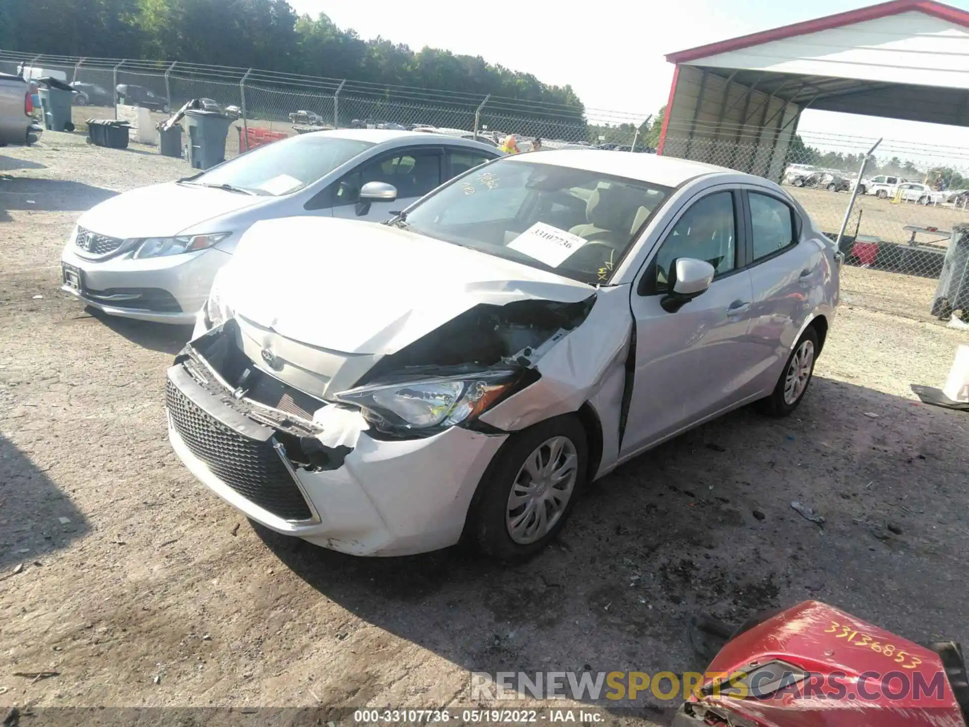 2 Photograph of a damaged car 3MYDLBYV2KY501776 TOYOTA YARIS SEDAN 2019