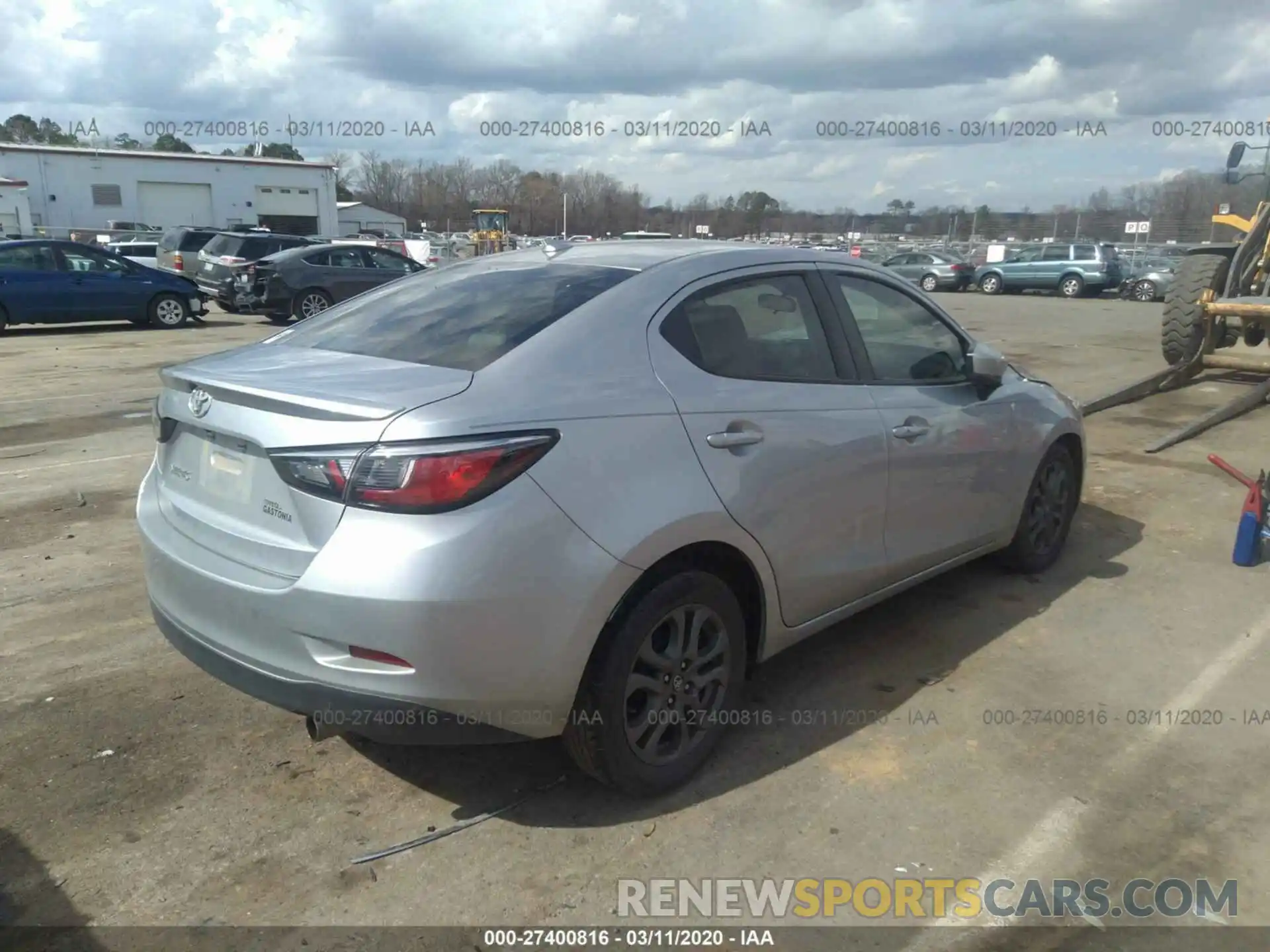 4 Photograph of a damaged car 3MYDLBYV2KY501891 TOYOTA YARIS SEDAN 2019